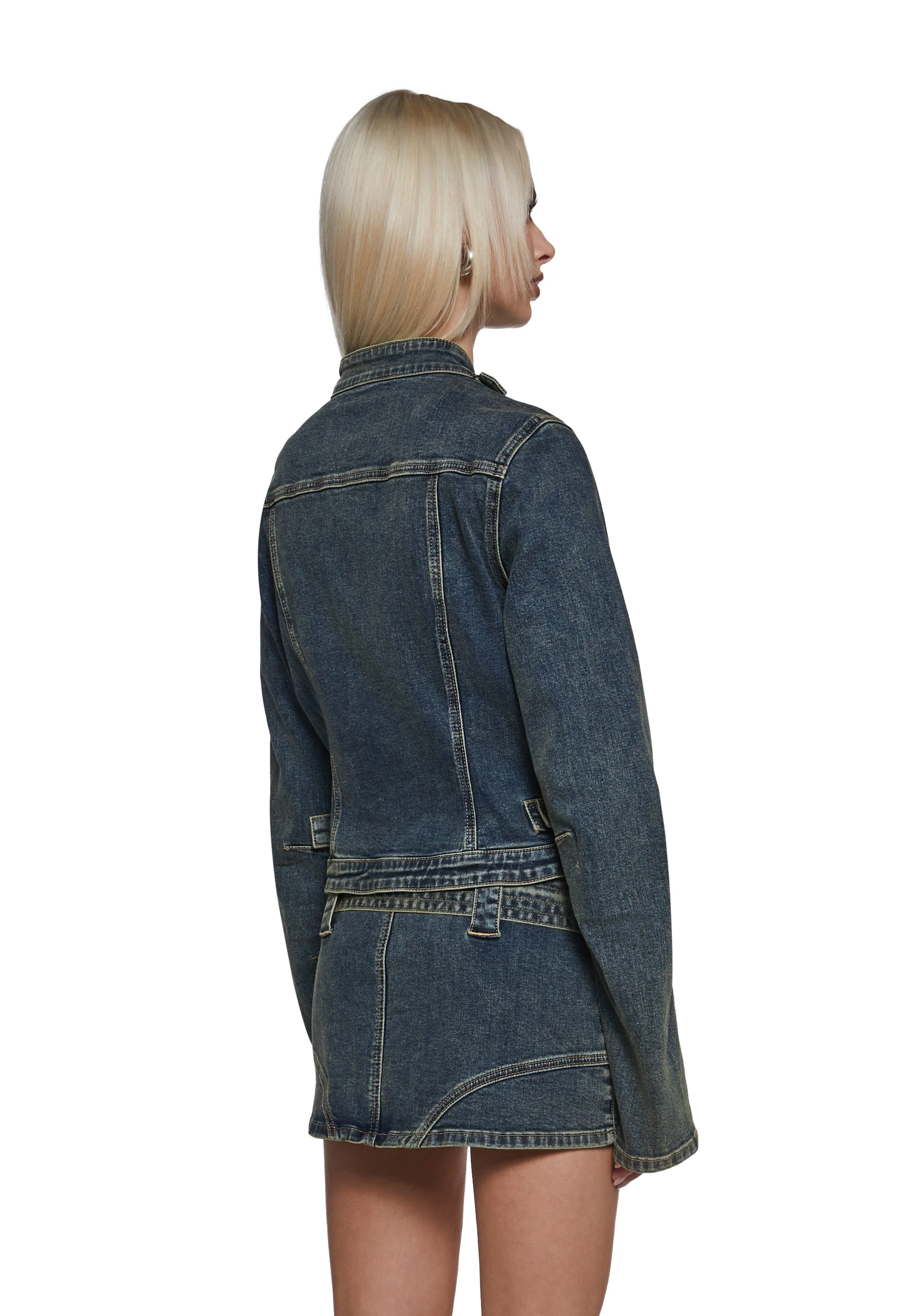 Kenzie Asymmetrical Moto Jacket - Image 4