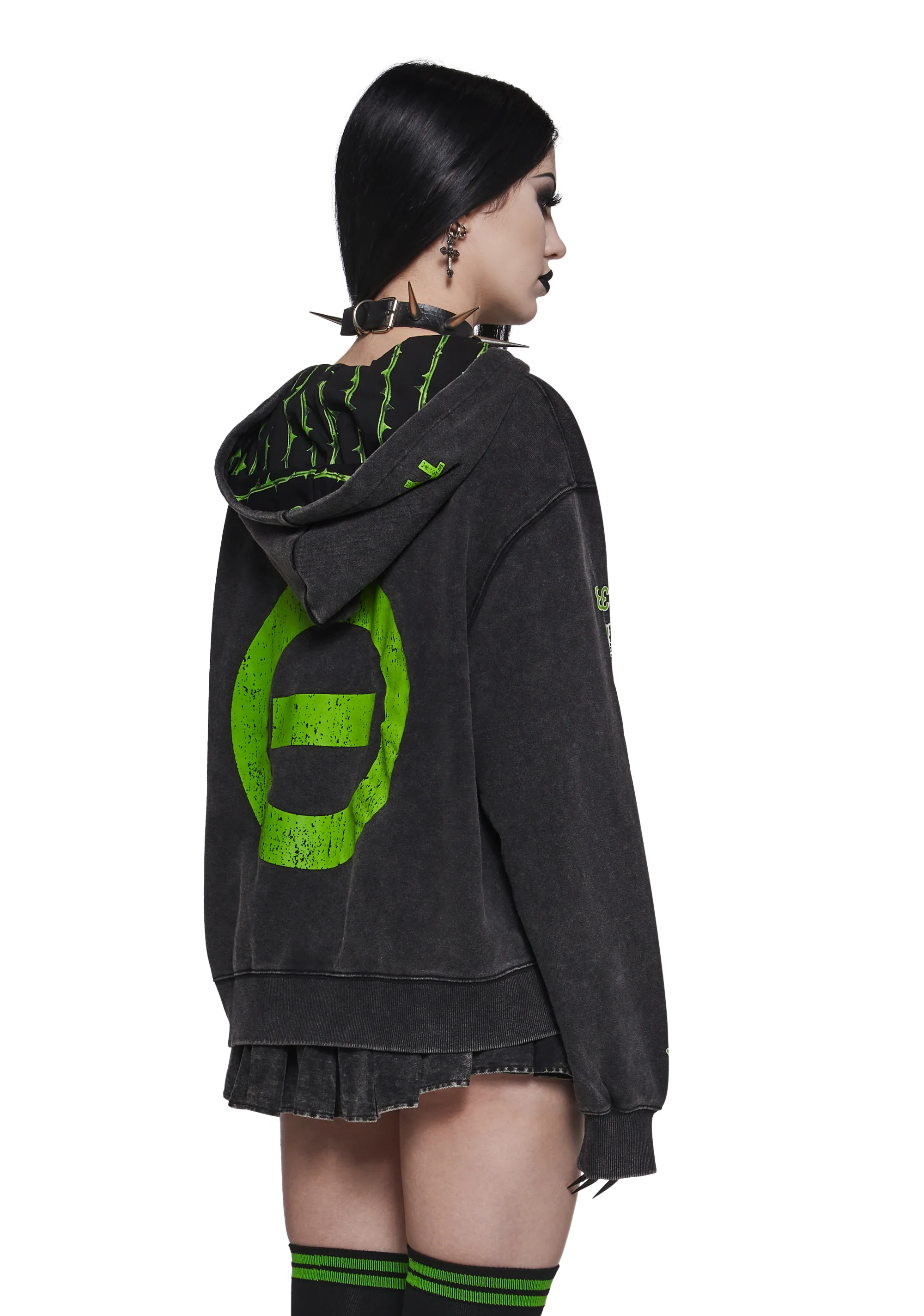 Black No.1 Washed Hoodie - Image 4