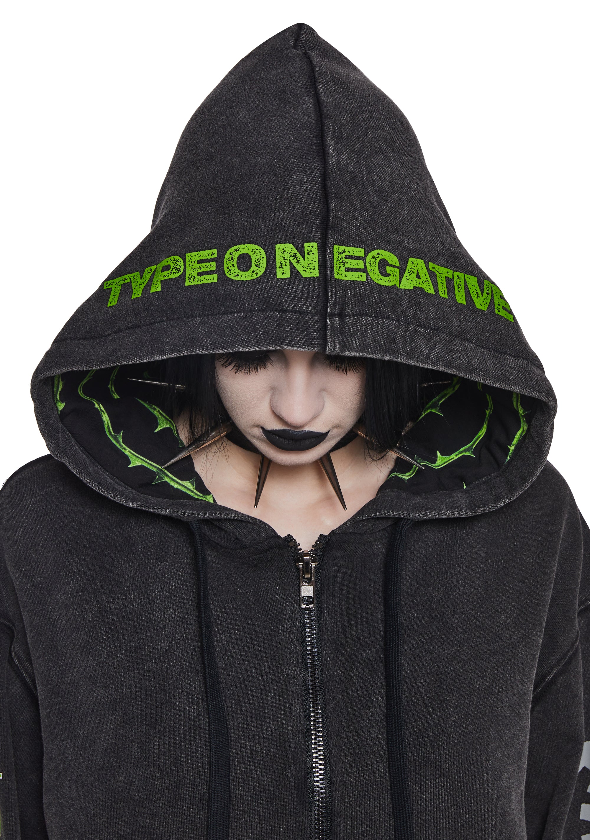 Black No.1 Washed Hoodie - Image 5