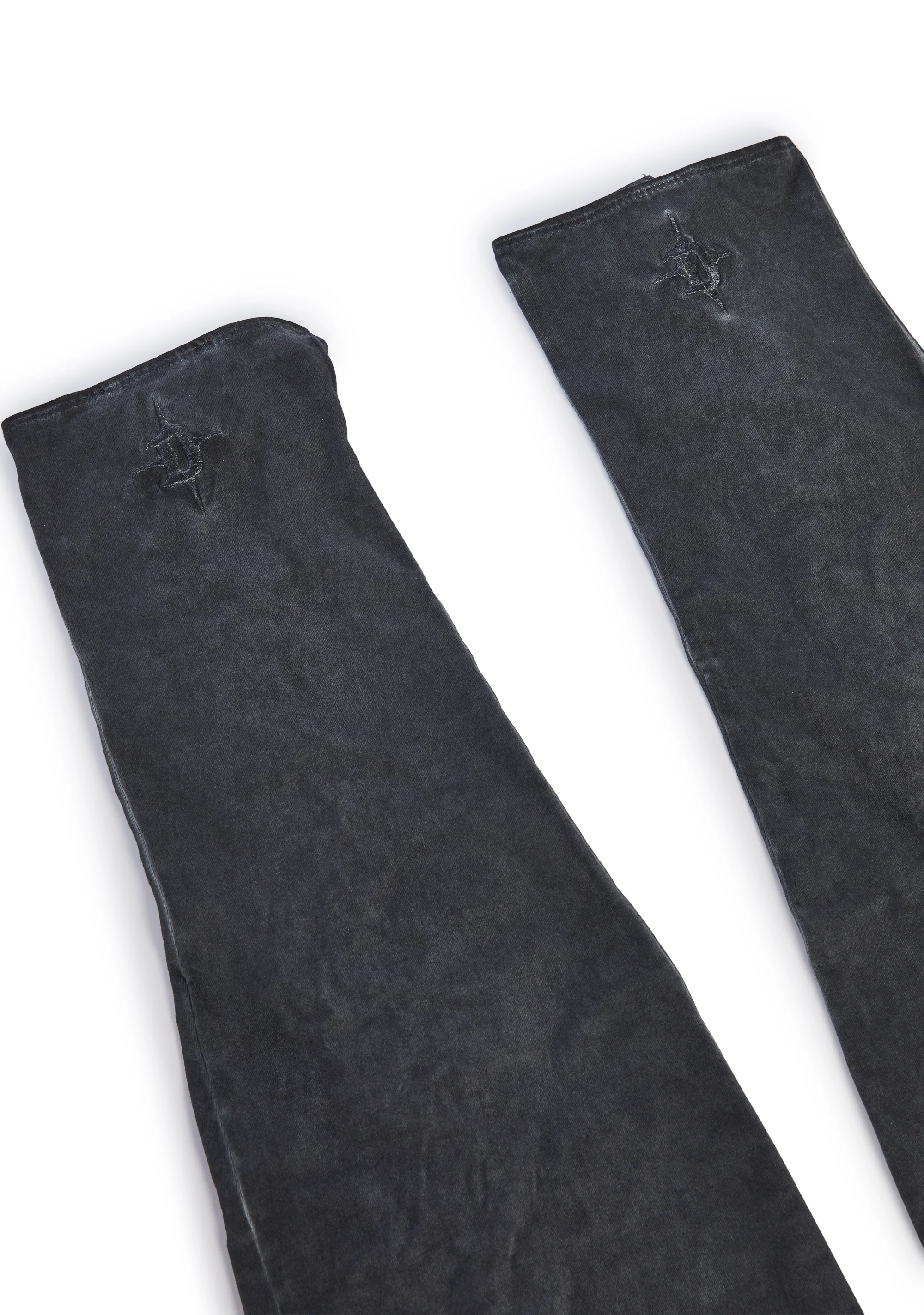 Washed Lace-Up Stockings - Image 4