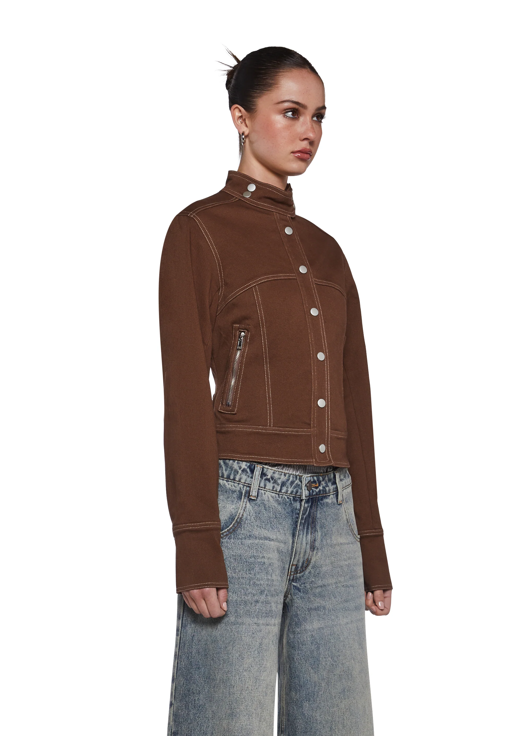 Turning Leaves Washed Poplin Jacket - Image 3