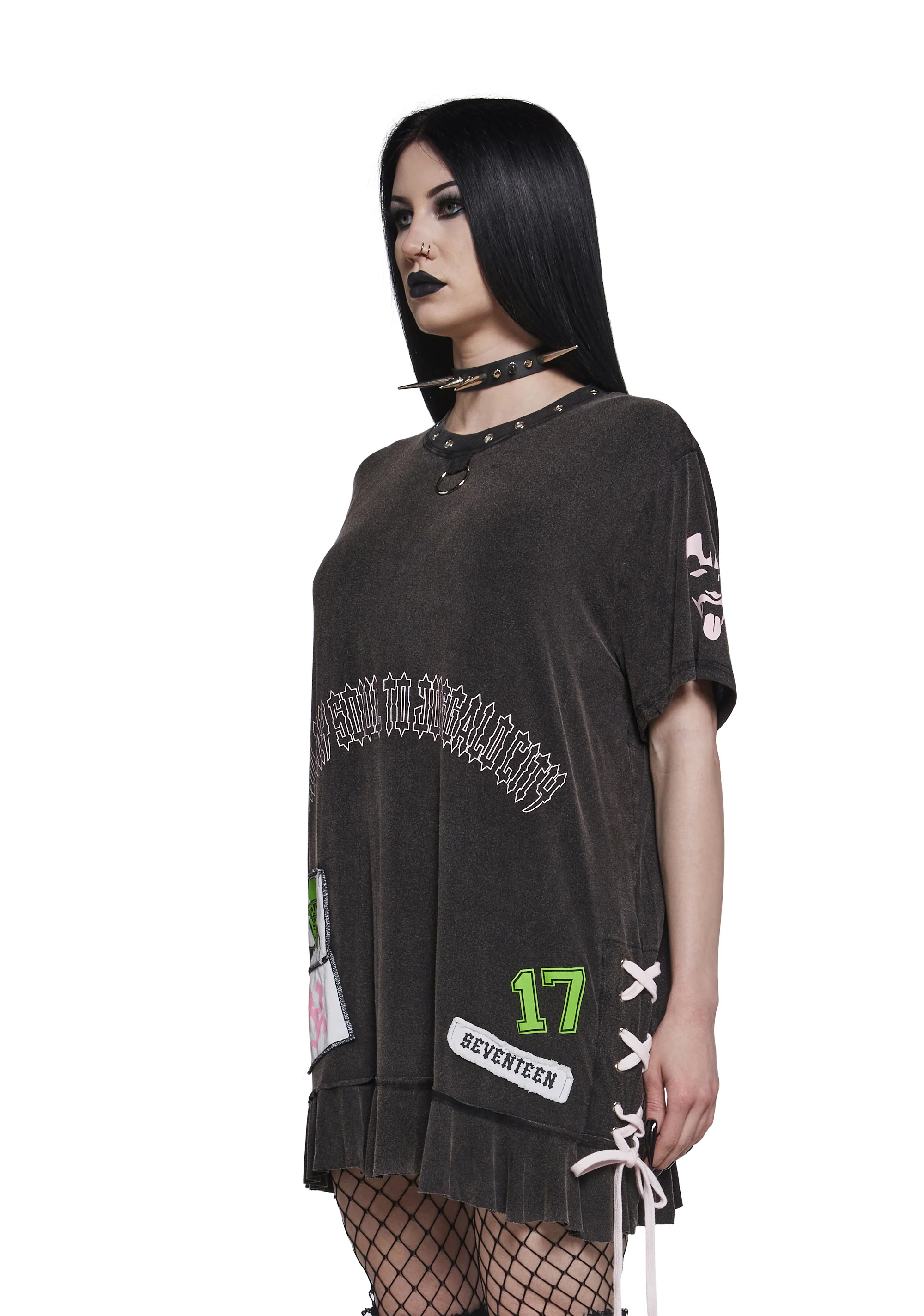 Send My Soul Washed Tee Dress - Image 6