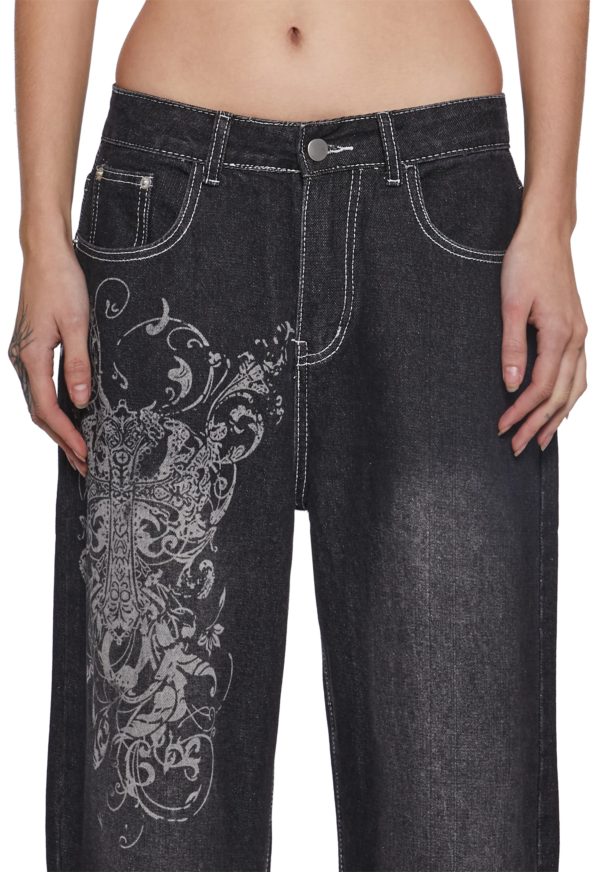 Tech Savvy Wide Leg Jeans - Image 3