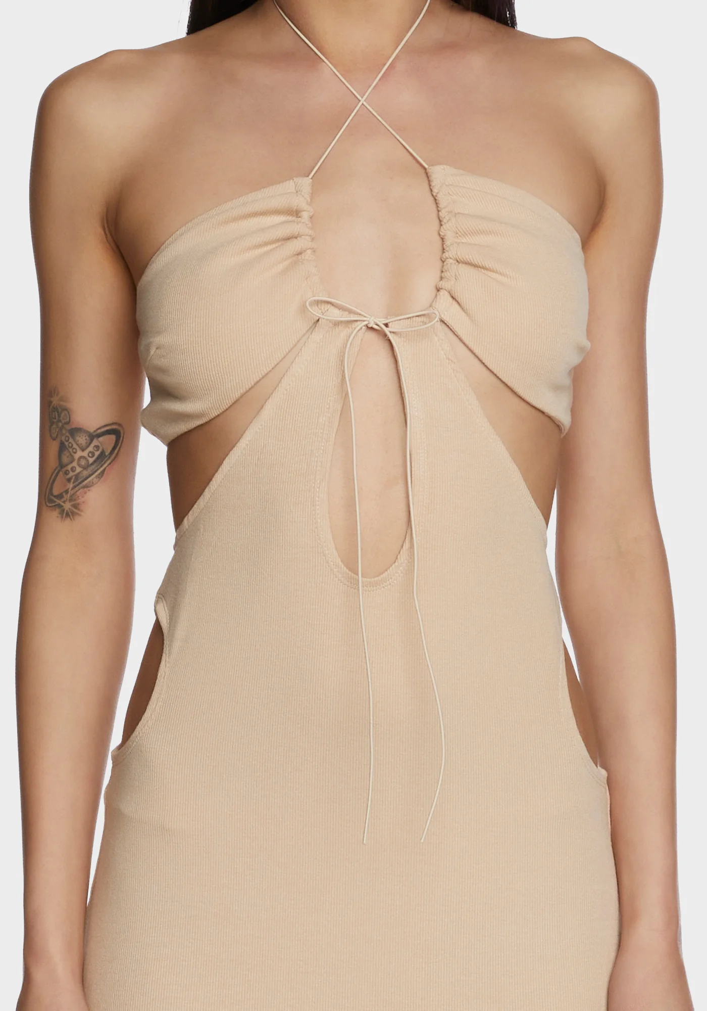 Wasting Time Maxi Dress - Light Brown - Image 2