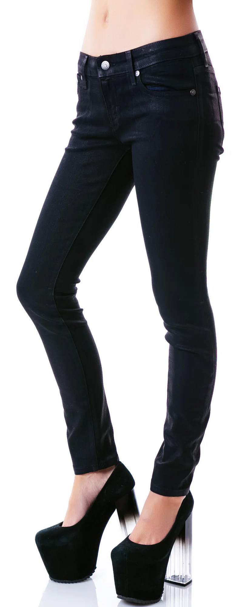 Wax Coated Stretch Junkie Jeans - Image 5