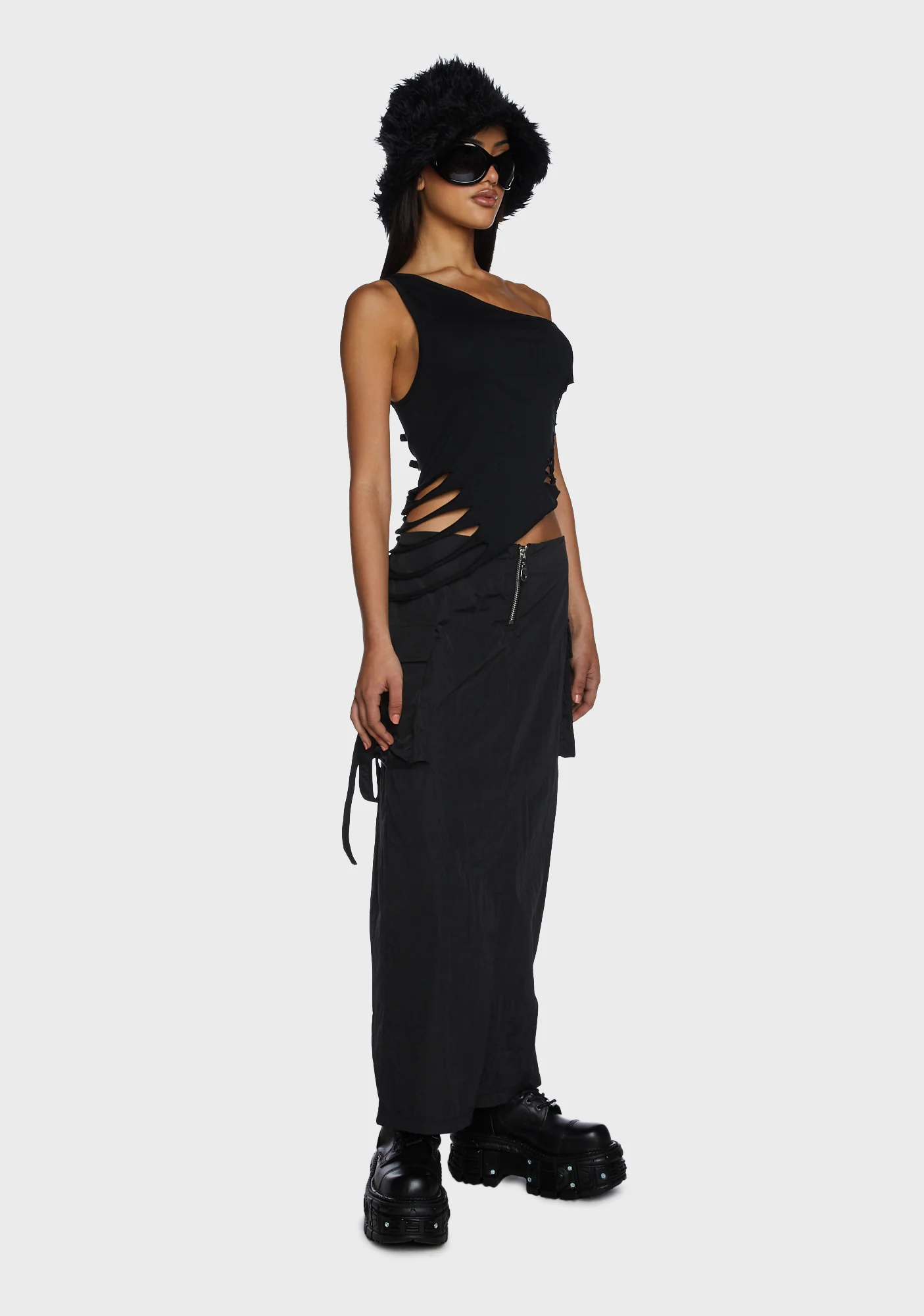 Web Slashed Vest Top - Image 5