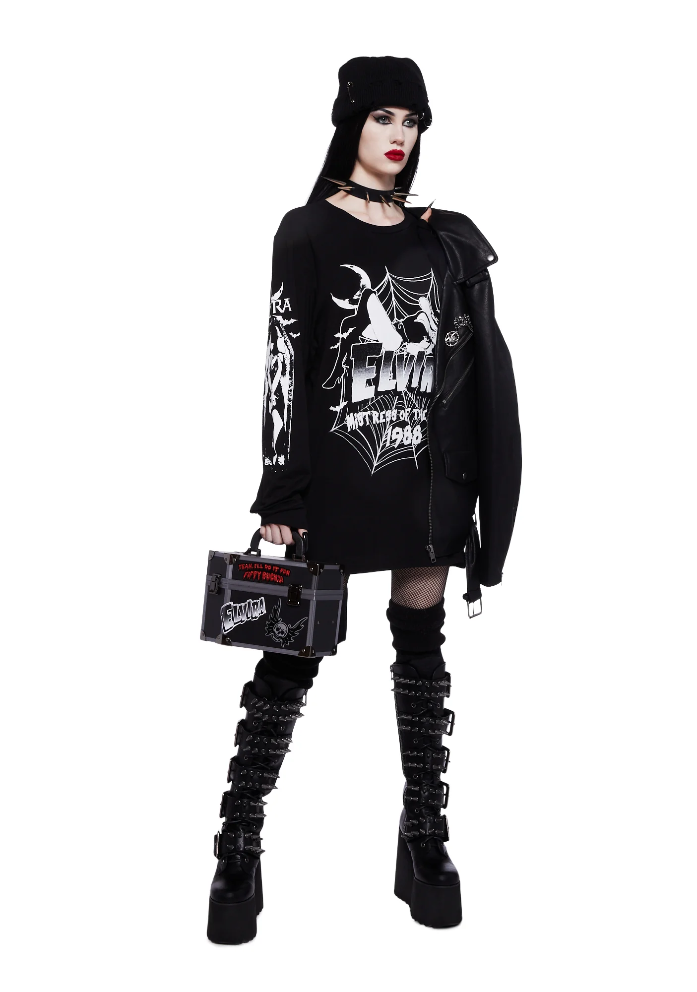 Webbed Witch Oversized Top - Image 2