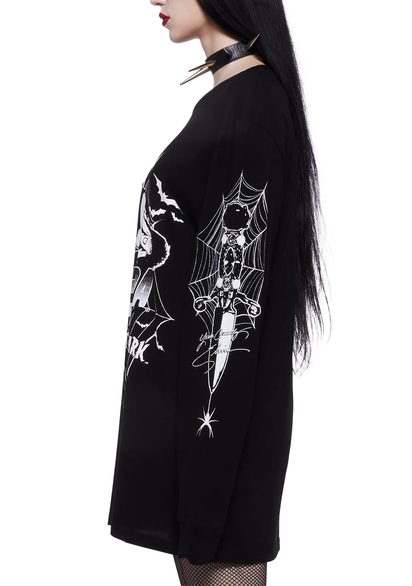 Webbed Witch Oversized Top - Image 6