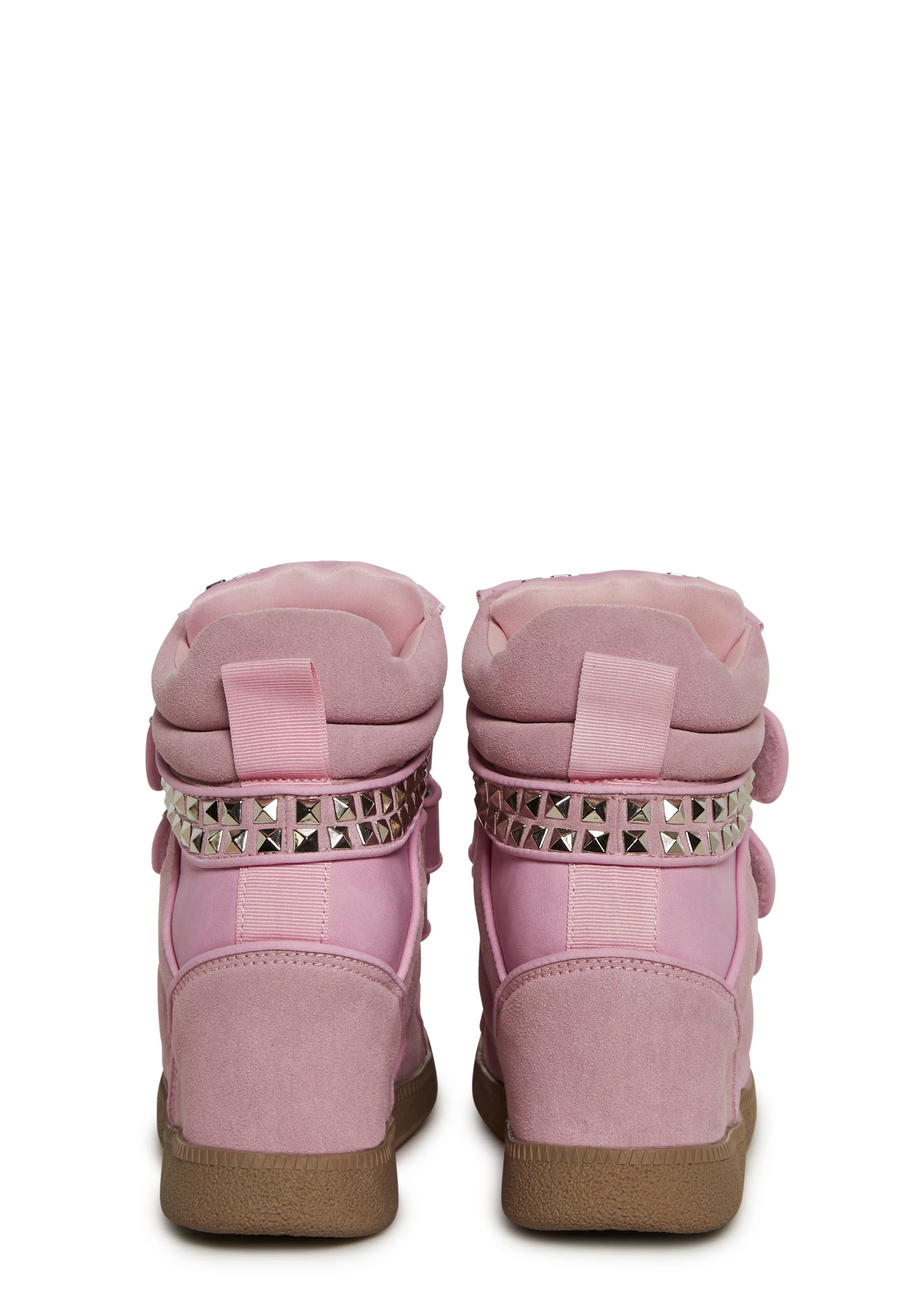 Ambient Wedge Sneakers With Studs - Pink - Image 6