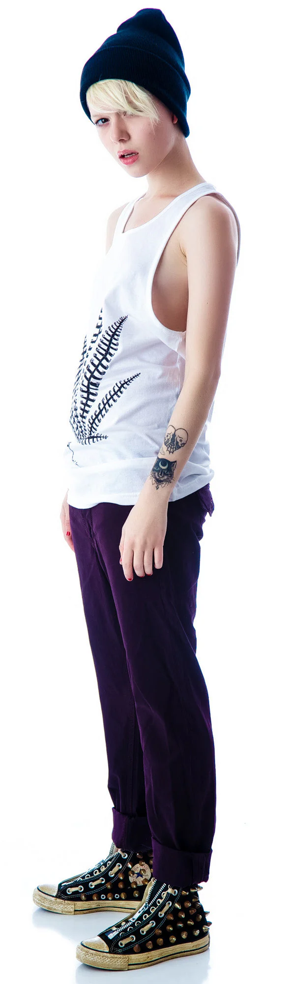 Weed Bone Tank Top - White - Image 10