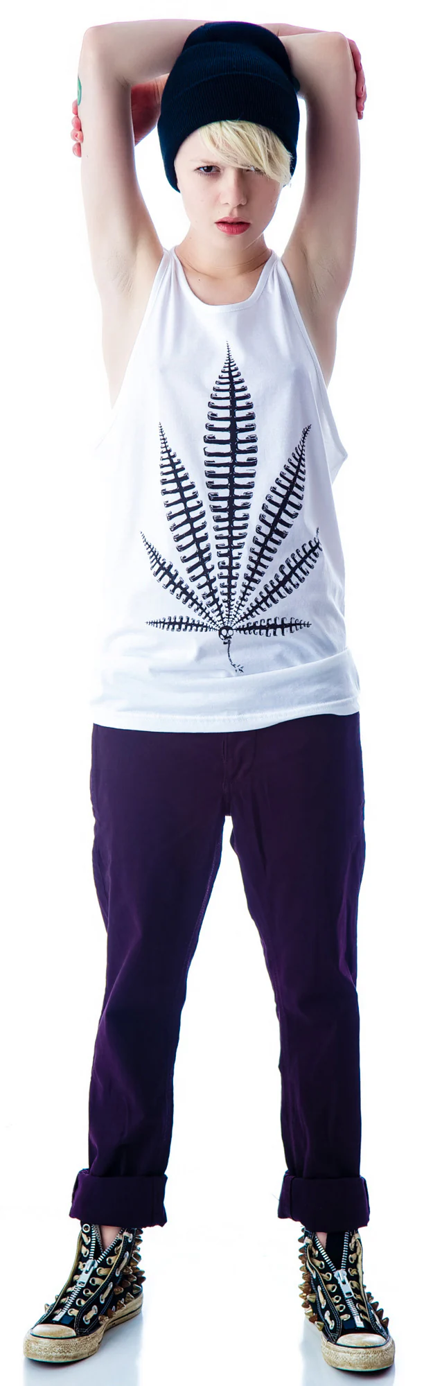 Weed Bone Tank Top - Image 9
