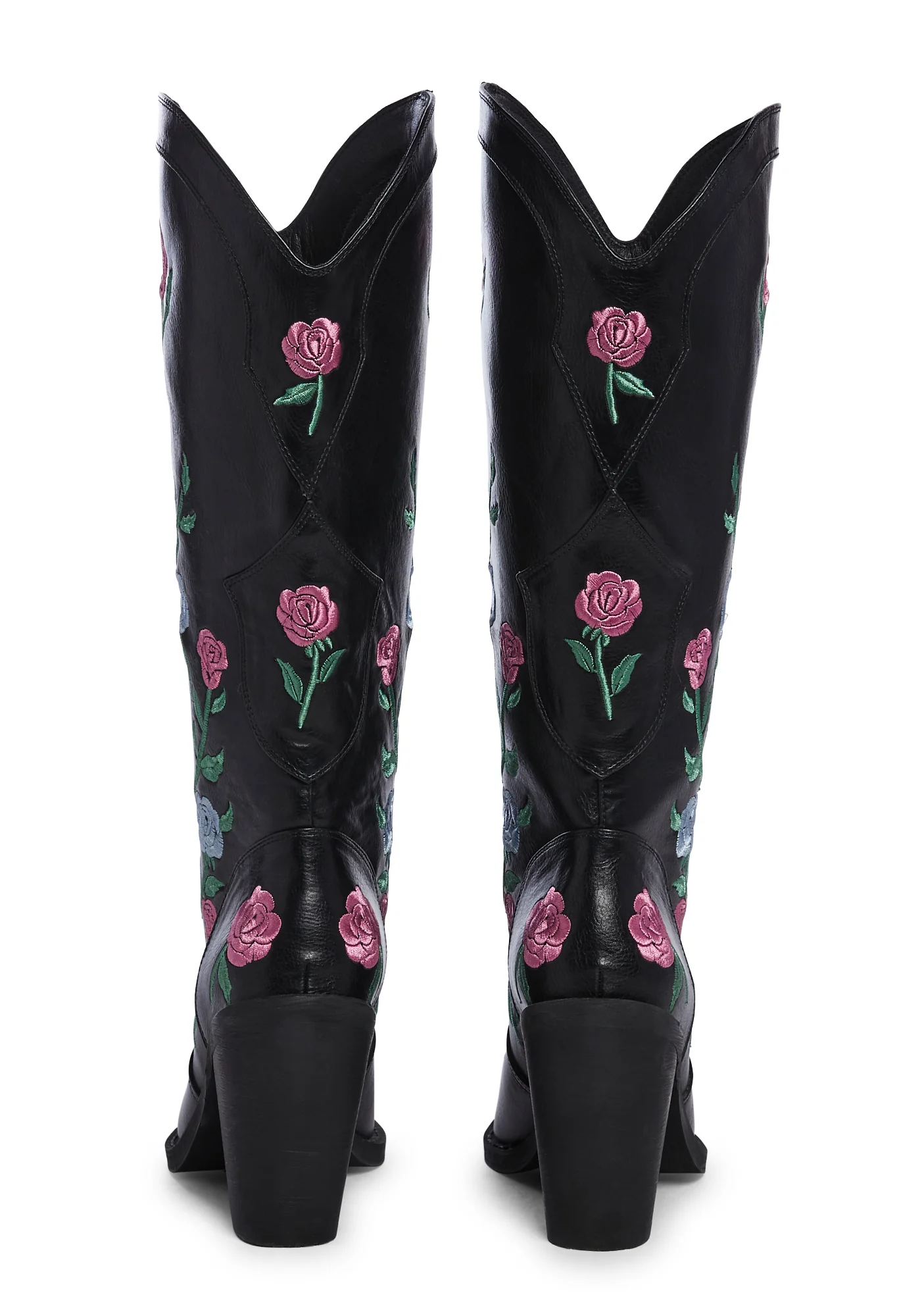 Western Rose Cowboy Boots - Image 4