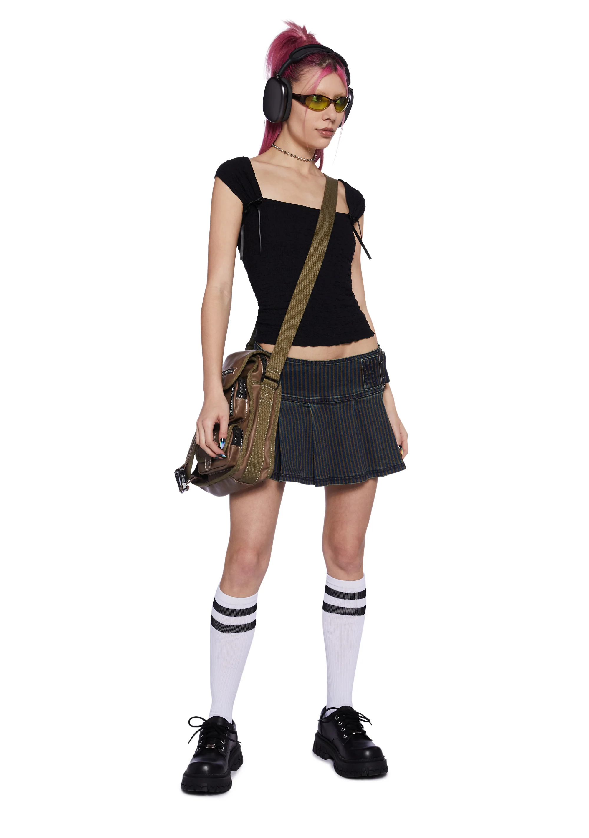 What A Girl Wants Cap Sleeve Top - Black - Image 2