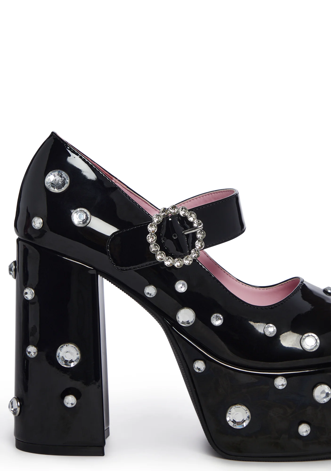 What Is Love Patent Mary Janes - Rhinestone - Image 2