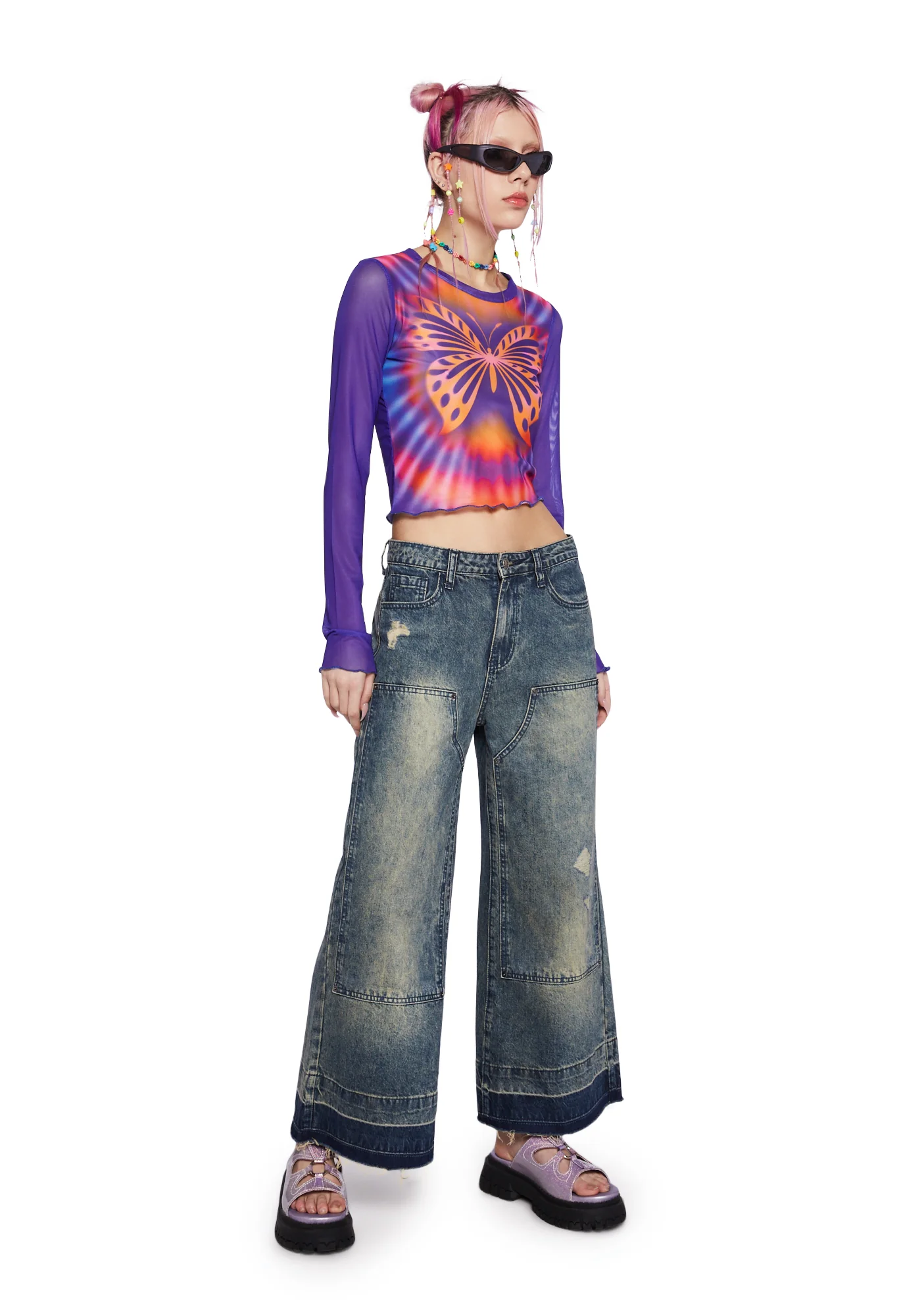 Whimsical Summer Long Sleeve Top - Image 2