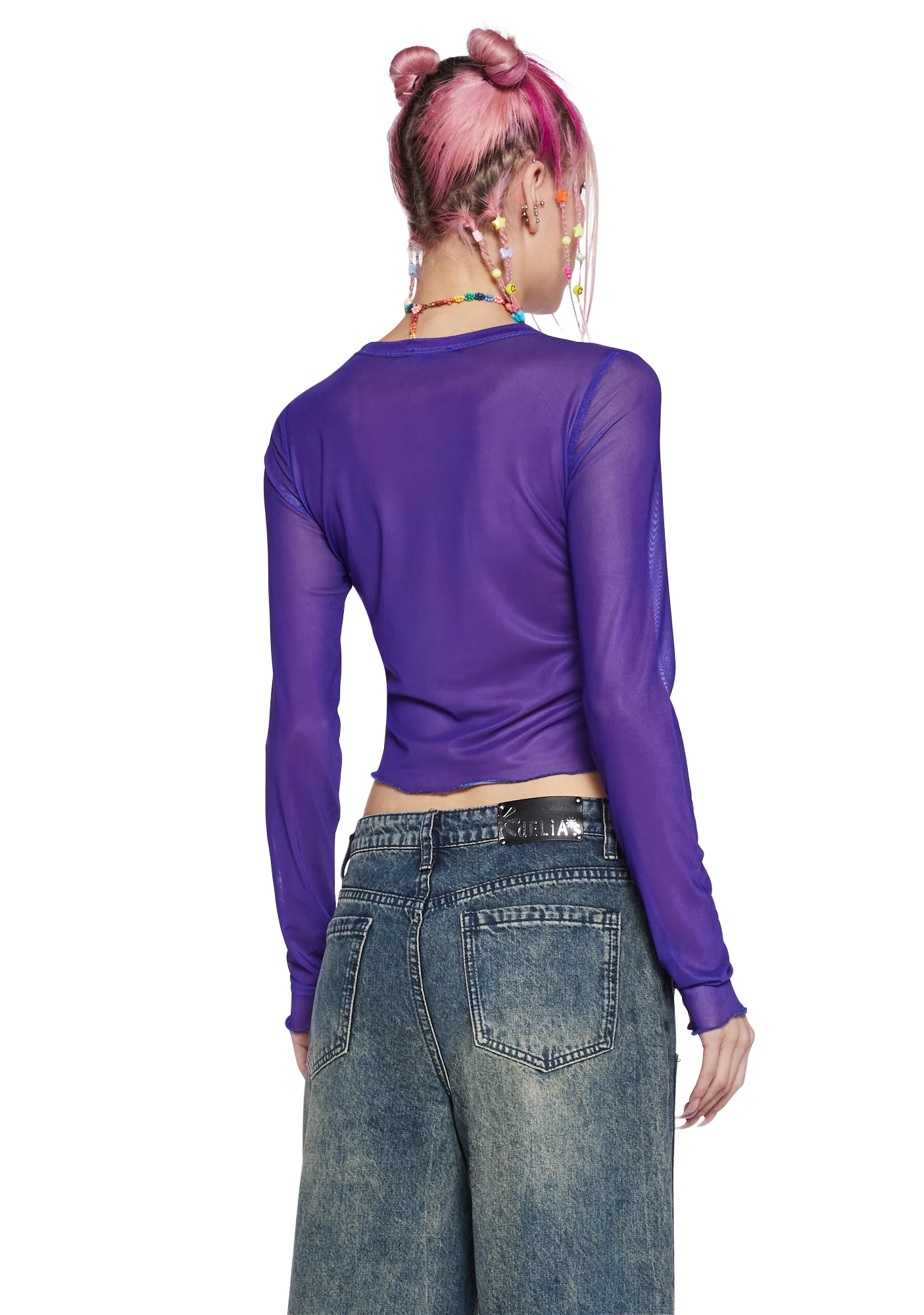 Whimsical Summer Long Sleeve Top - Image 4