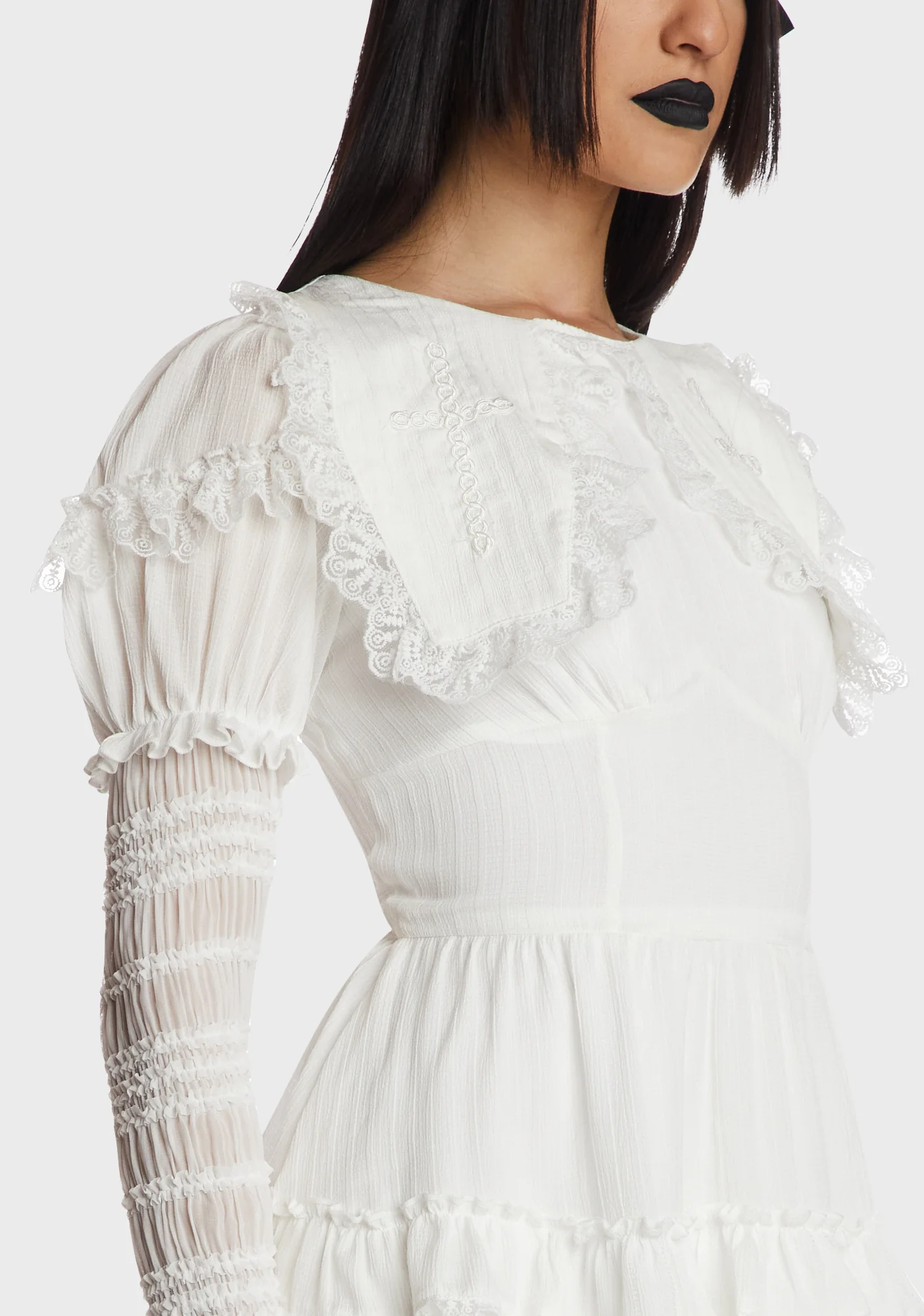 White Angel Frilly Dress - Image 2