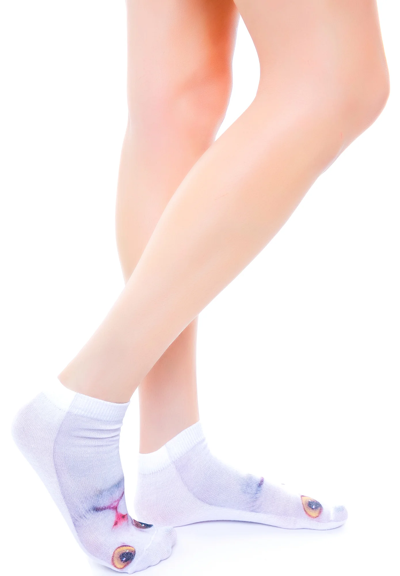 White Cat Below Ankle Socks - Image 2