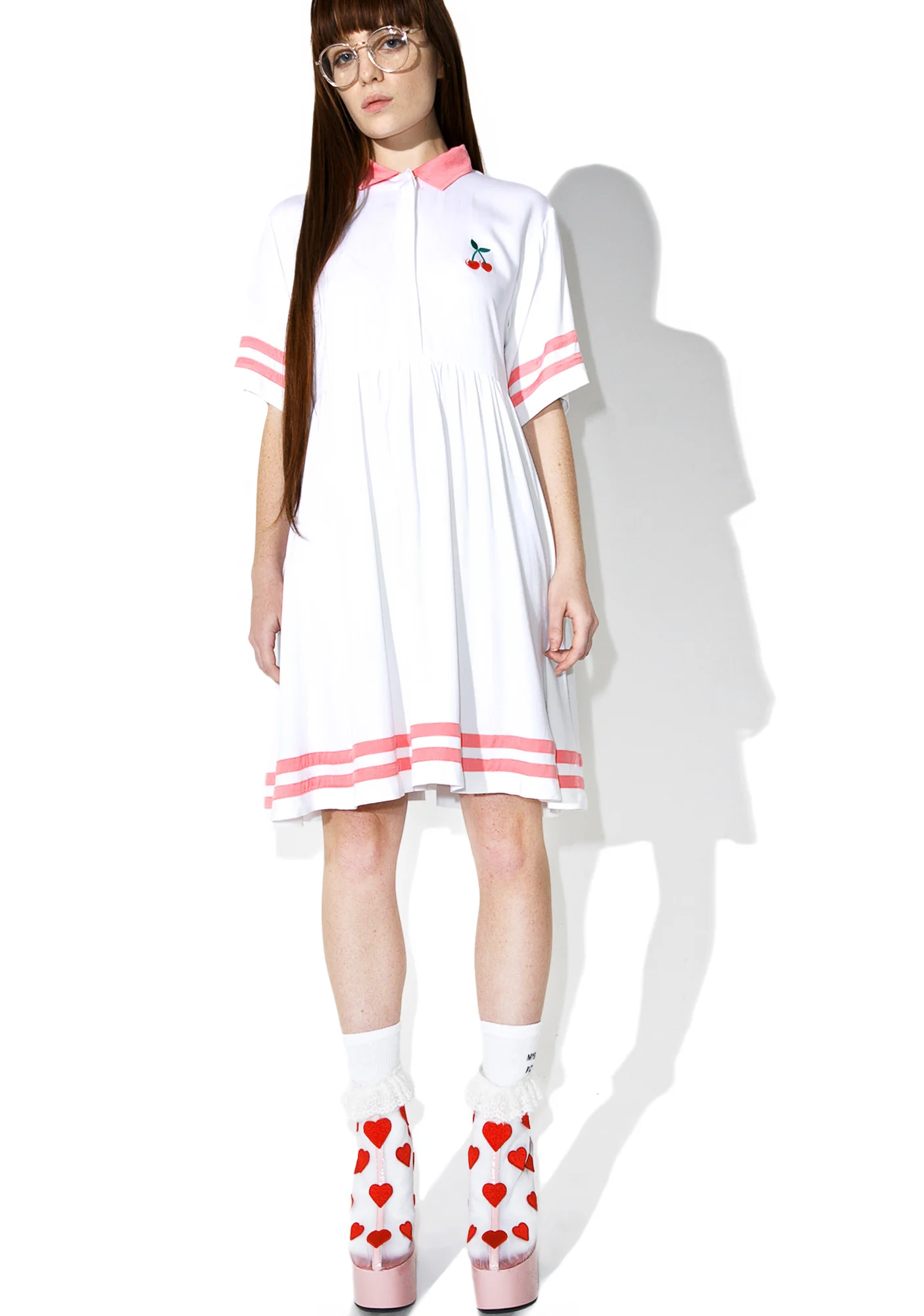 White Cherry Dress - Image 5
