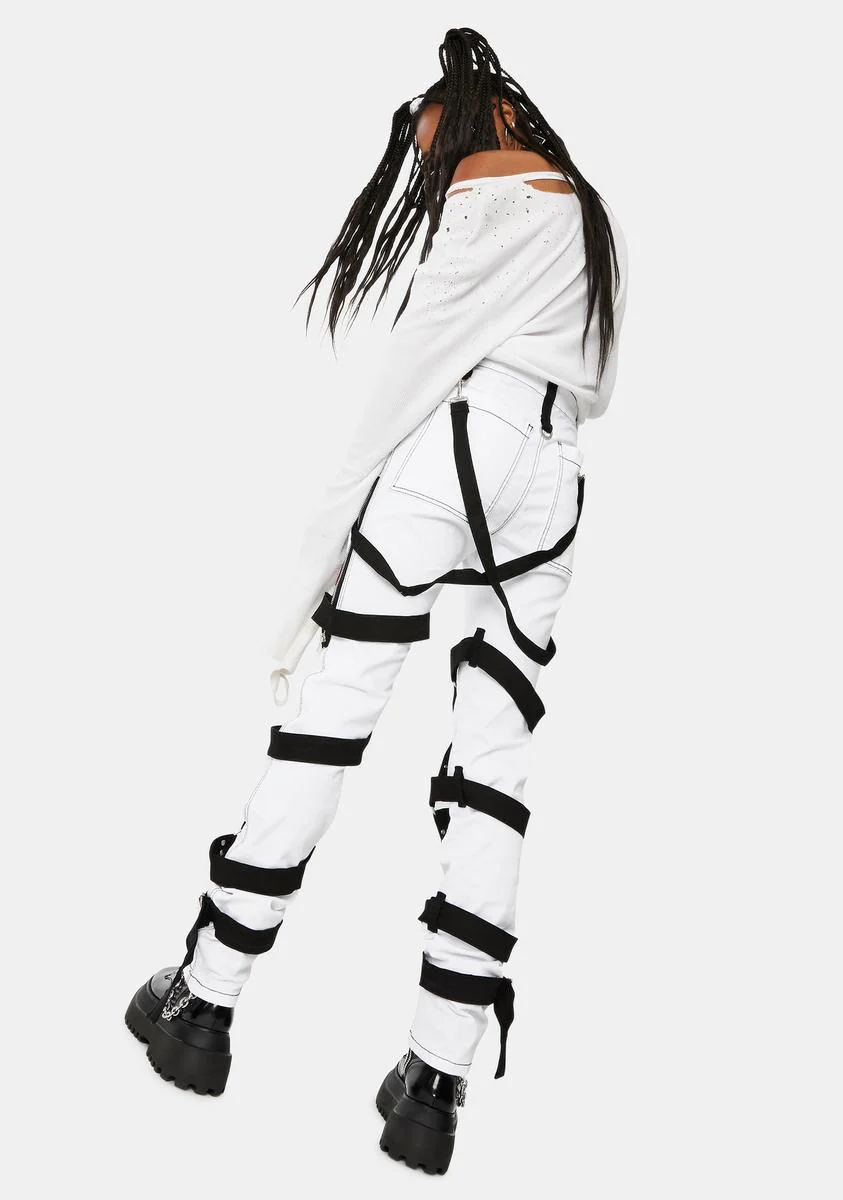 White Harness Pants - Image 4