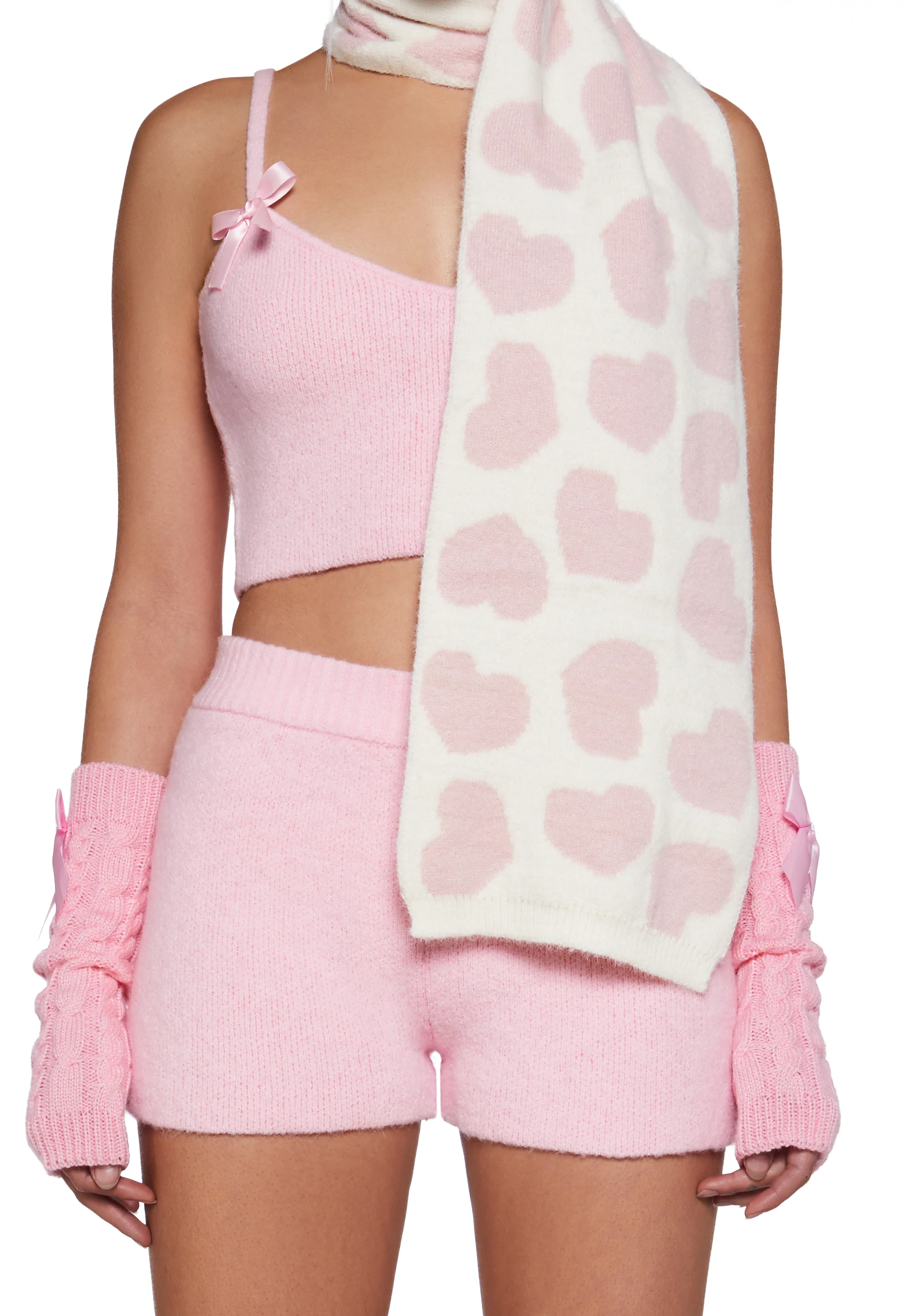 Intarsia Heart Scarf - Image 2