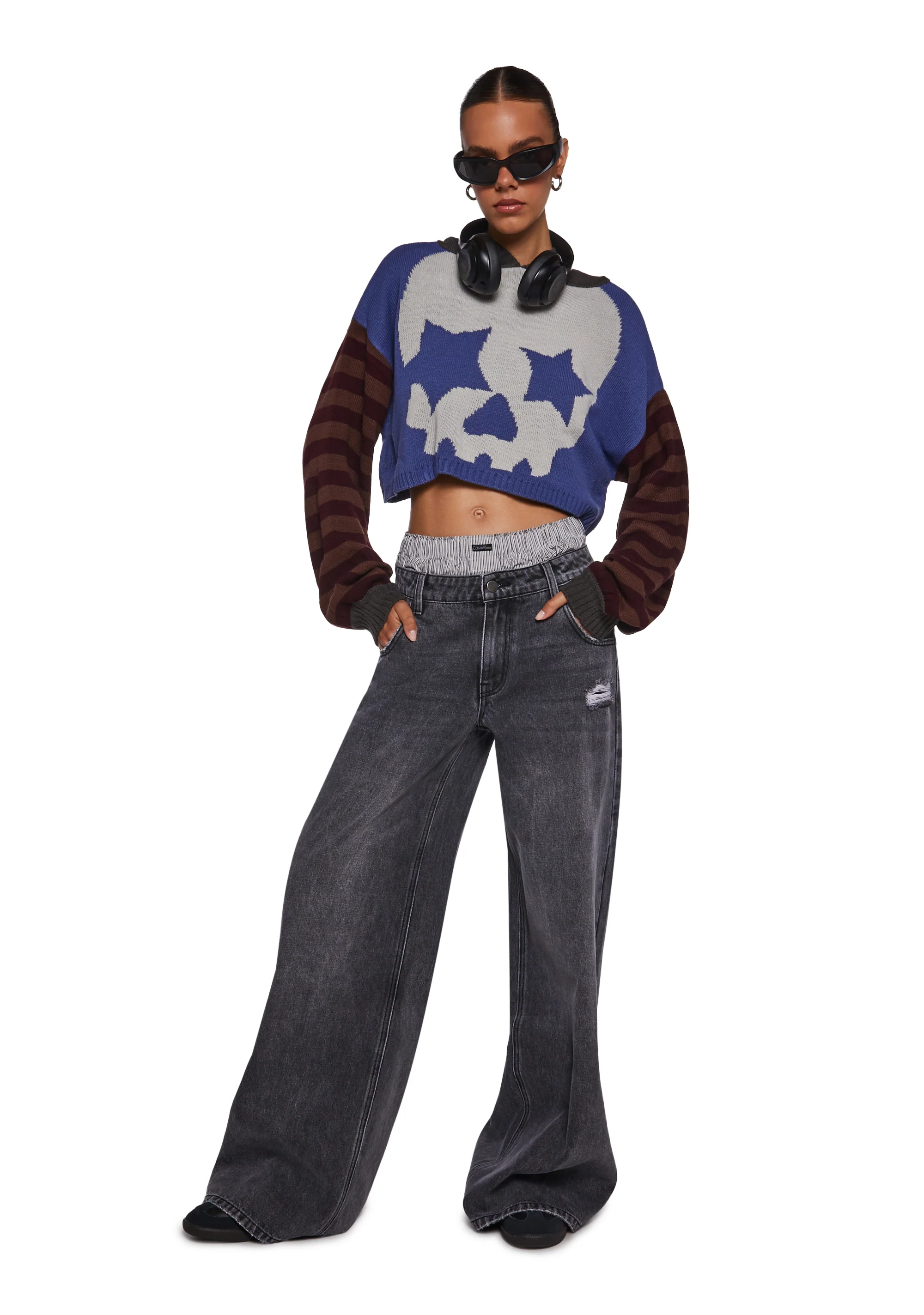 Who Invited You Cropped Hoodie - Image 2