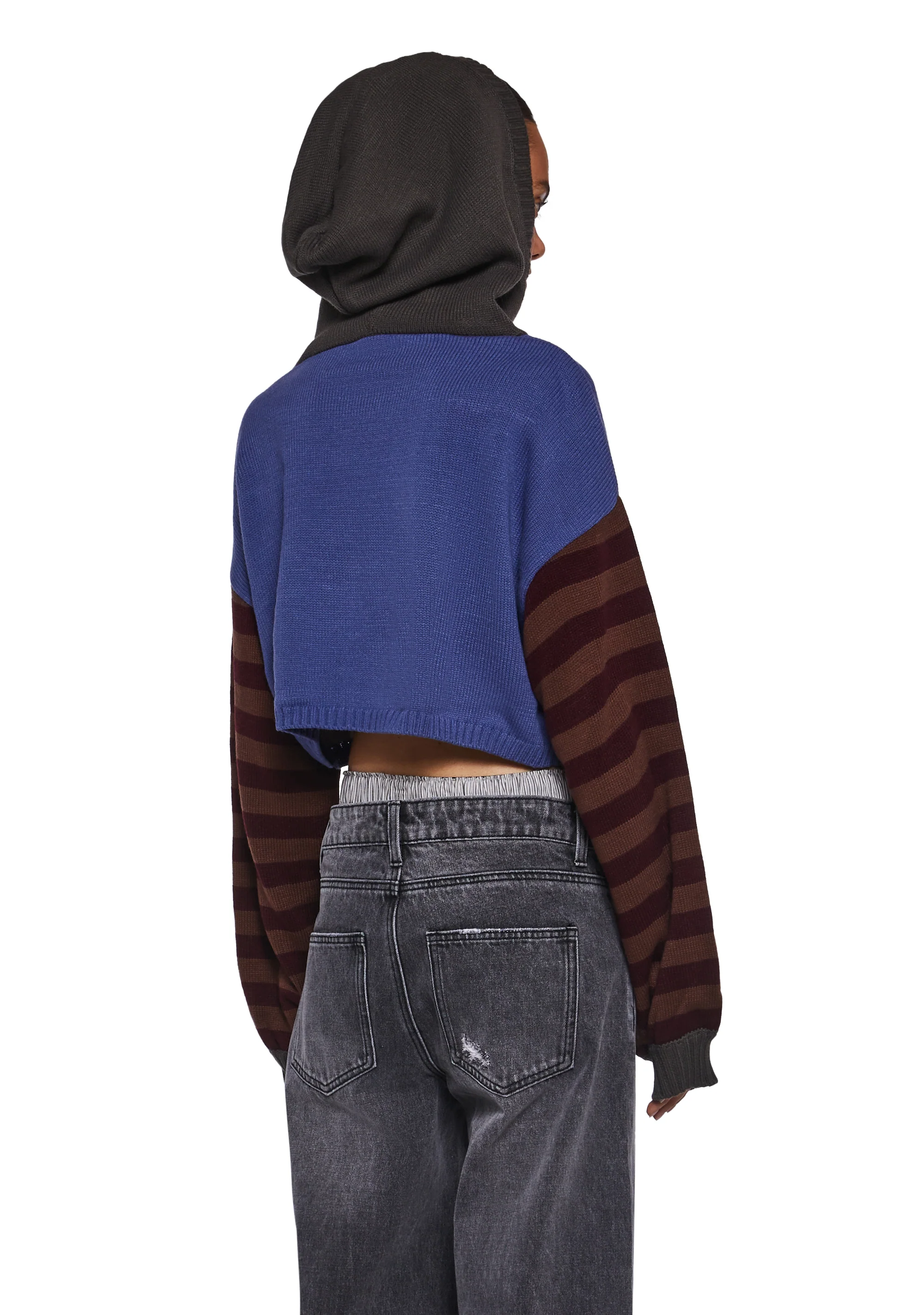 Who Invited You Cropped Hoodie - Image 4