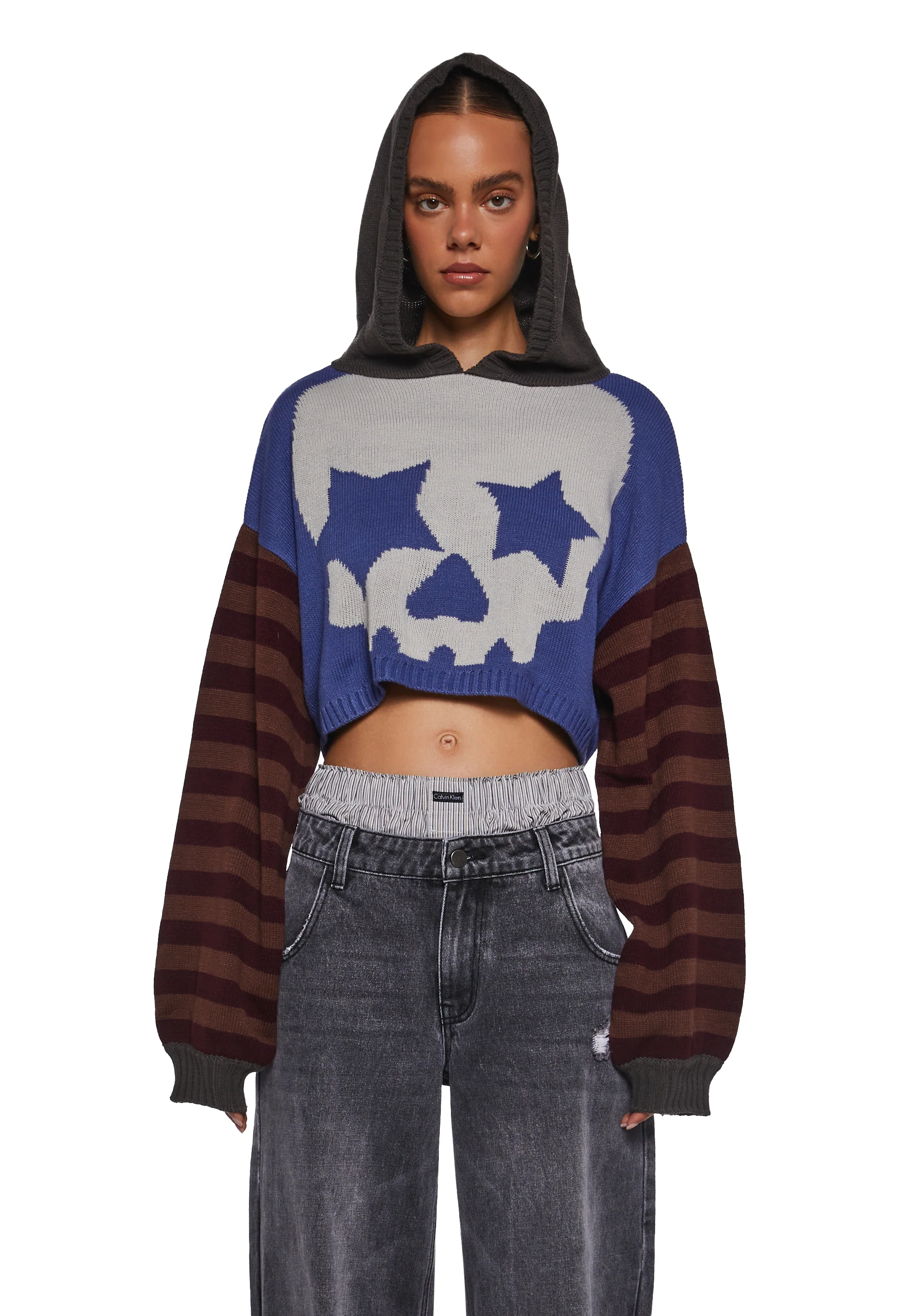 Who Invited You Cropped Hoodie - Image 5