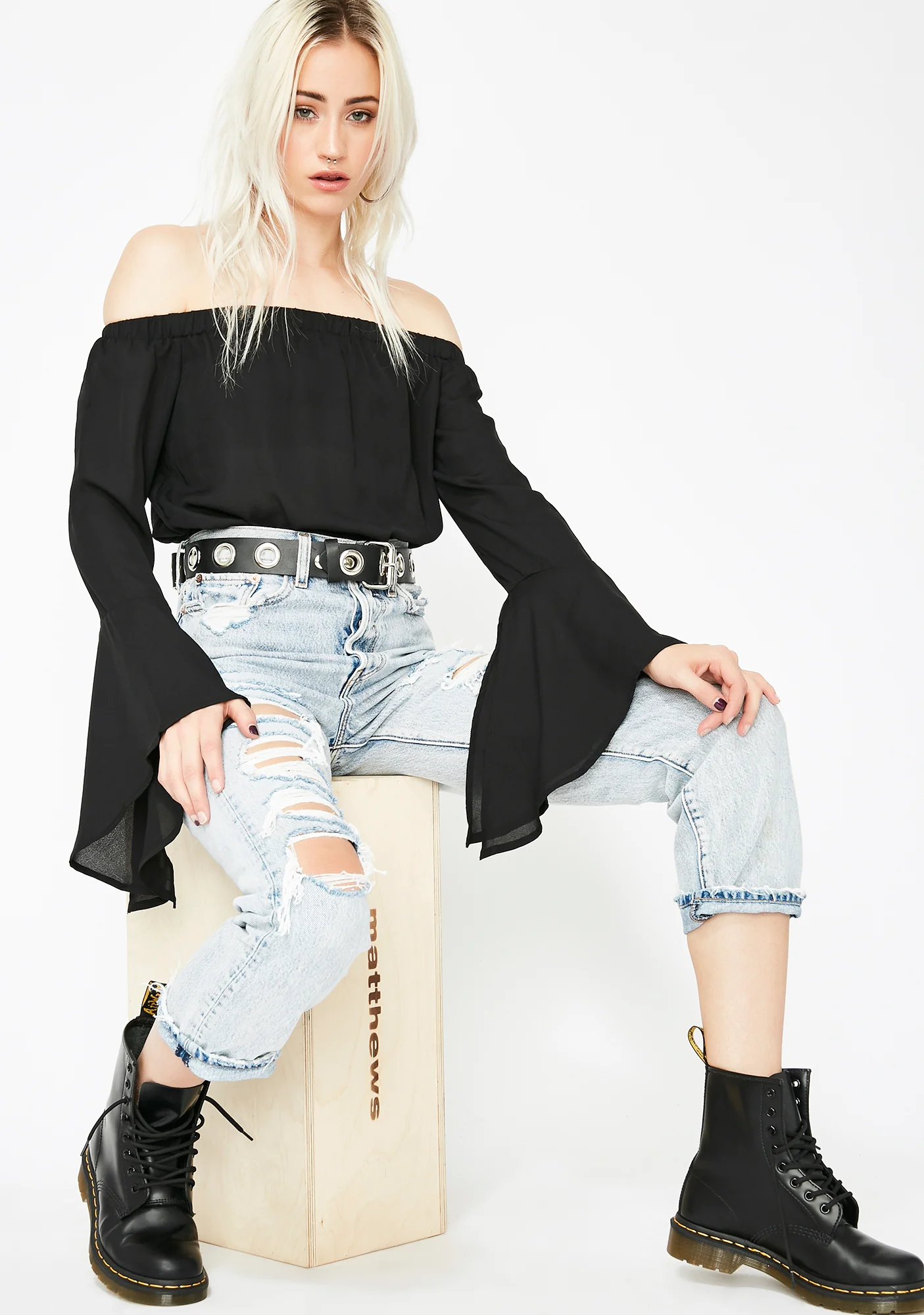 Wicked Charm Bell Sleeve Top - Image 2