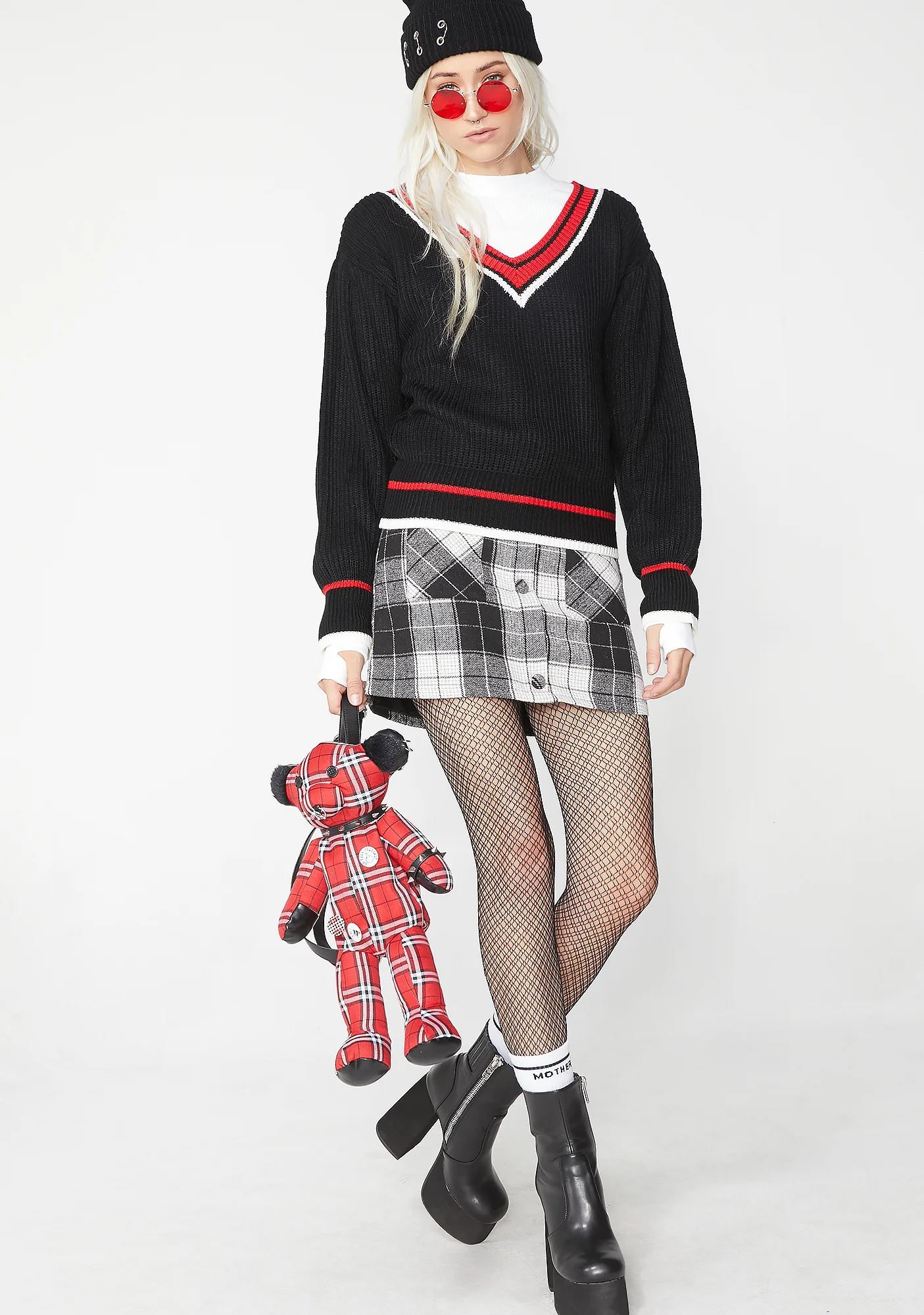 Wicked College Prep V Neck Sweater - Image 5