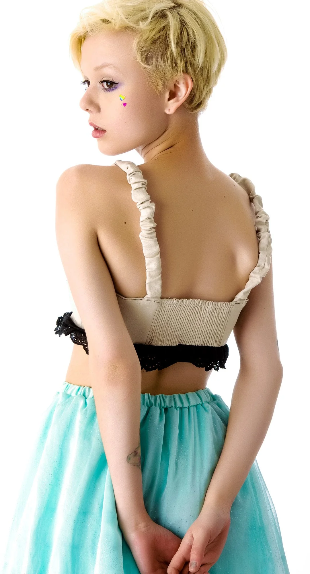 Wild Heart Ruffle Bra - White - Image 3