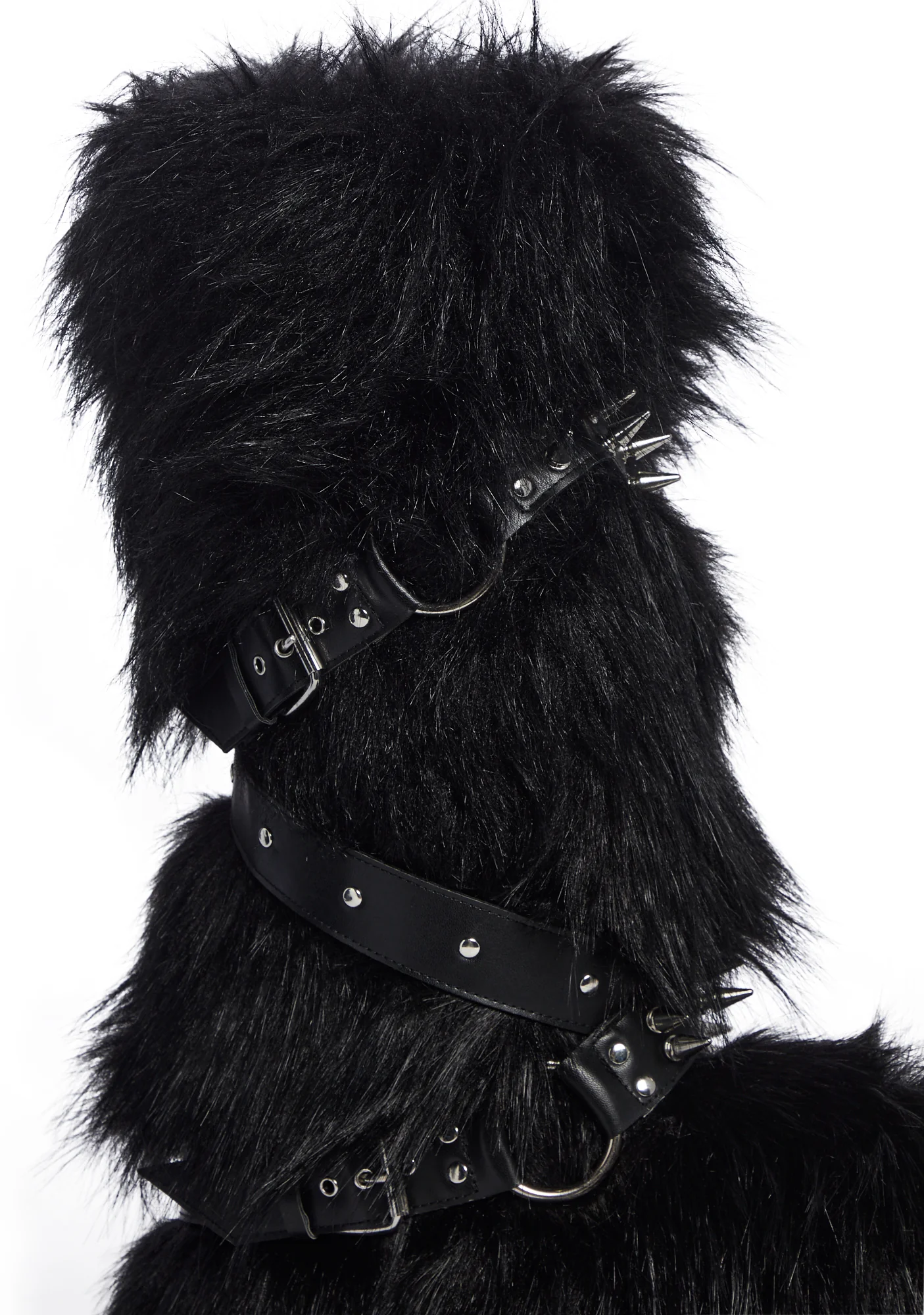 Wild Instincts Faux Fur Boots - Black - Image 2