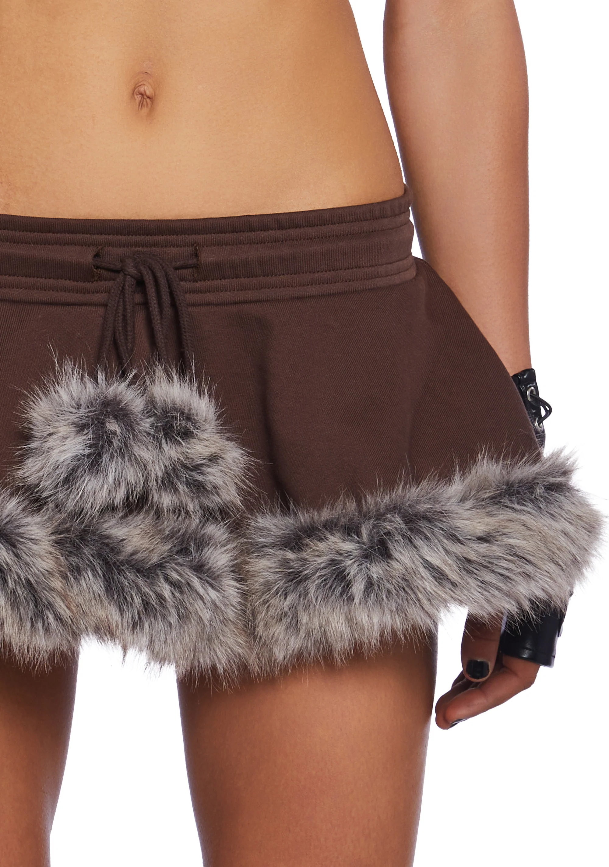 Wild One Mini Skirt - Brown - Image 5