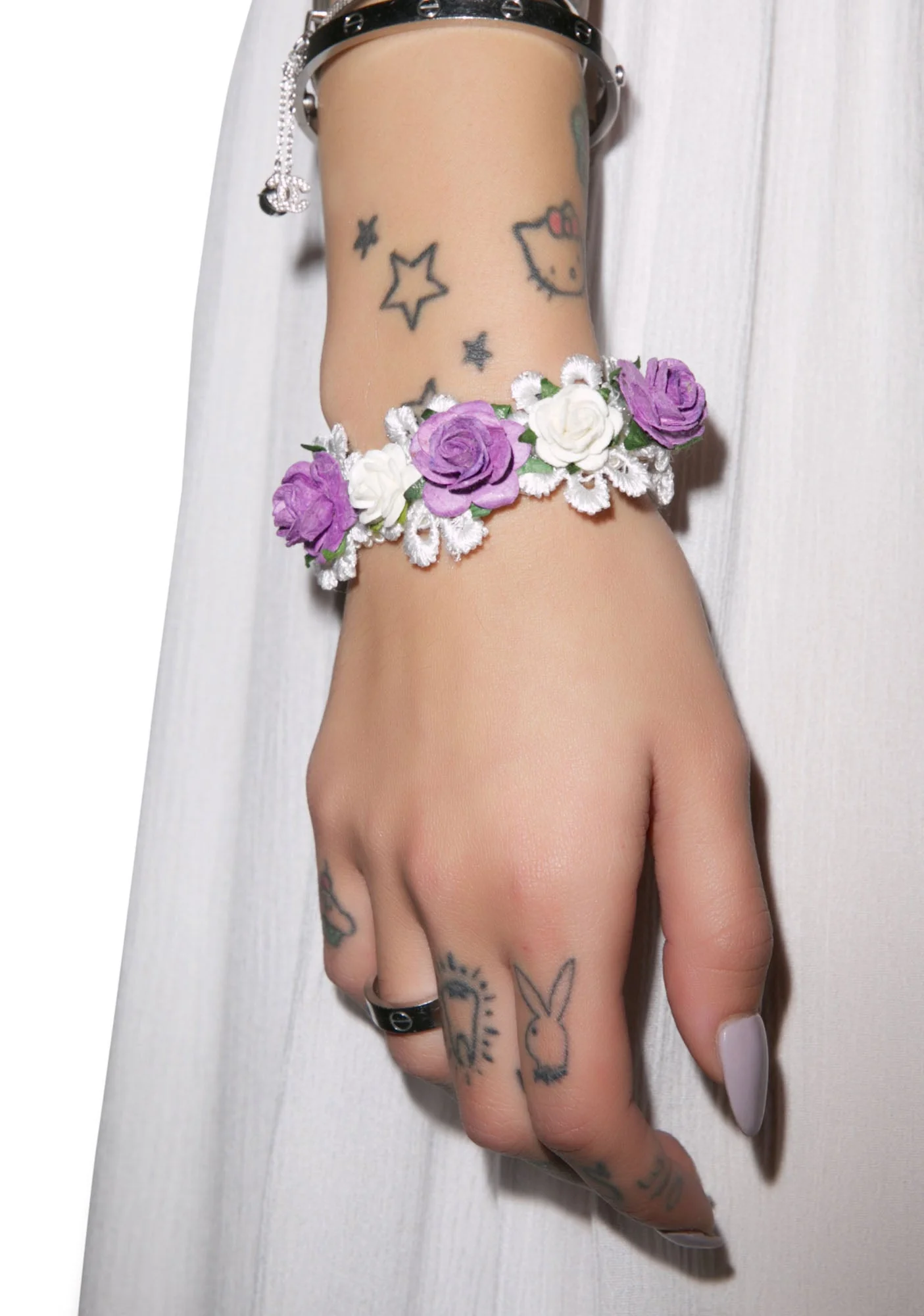 Wild Roses Bracelet - Purple - Image 9
