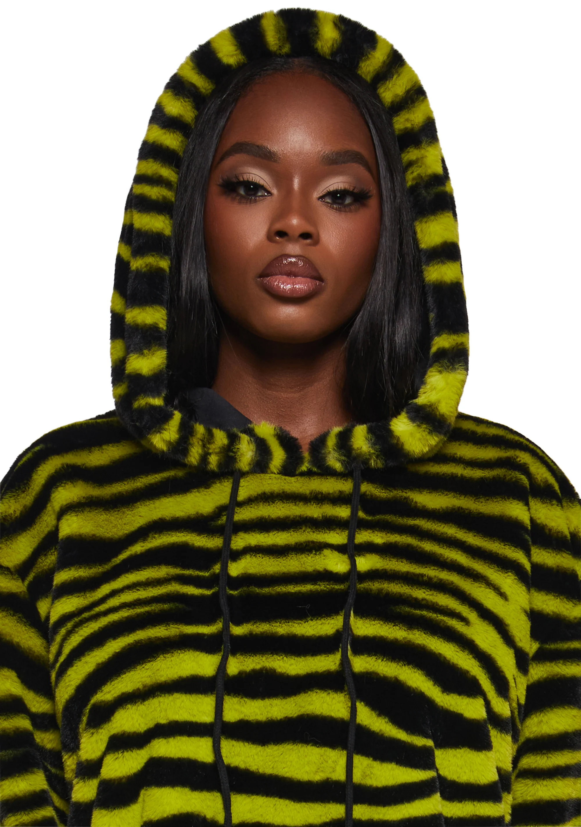 Wild Streak Faux Fur Hoodie - Image 5