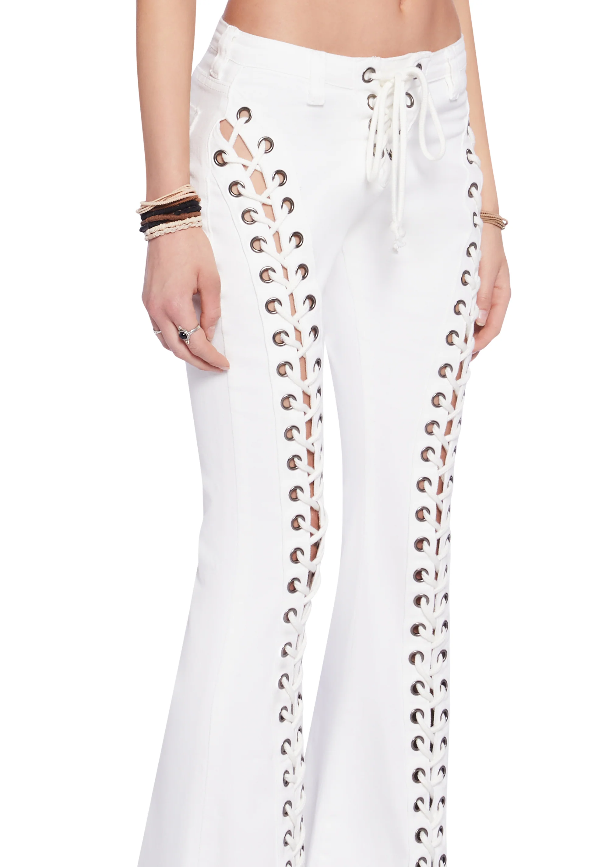 Wild Wanderer Flare Jeans - White - Image 5