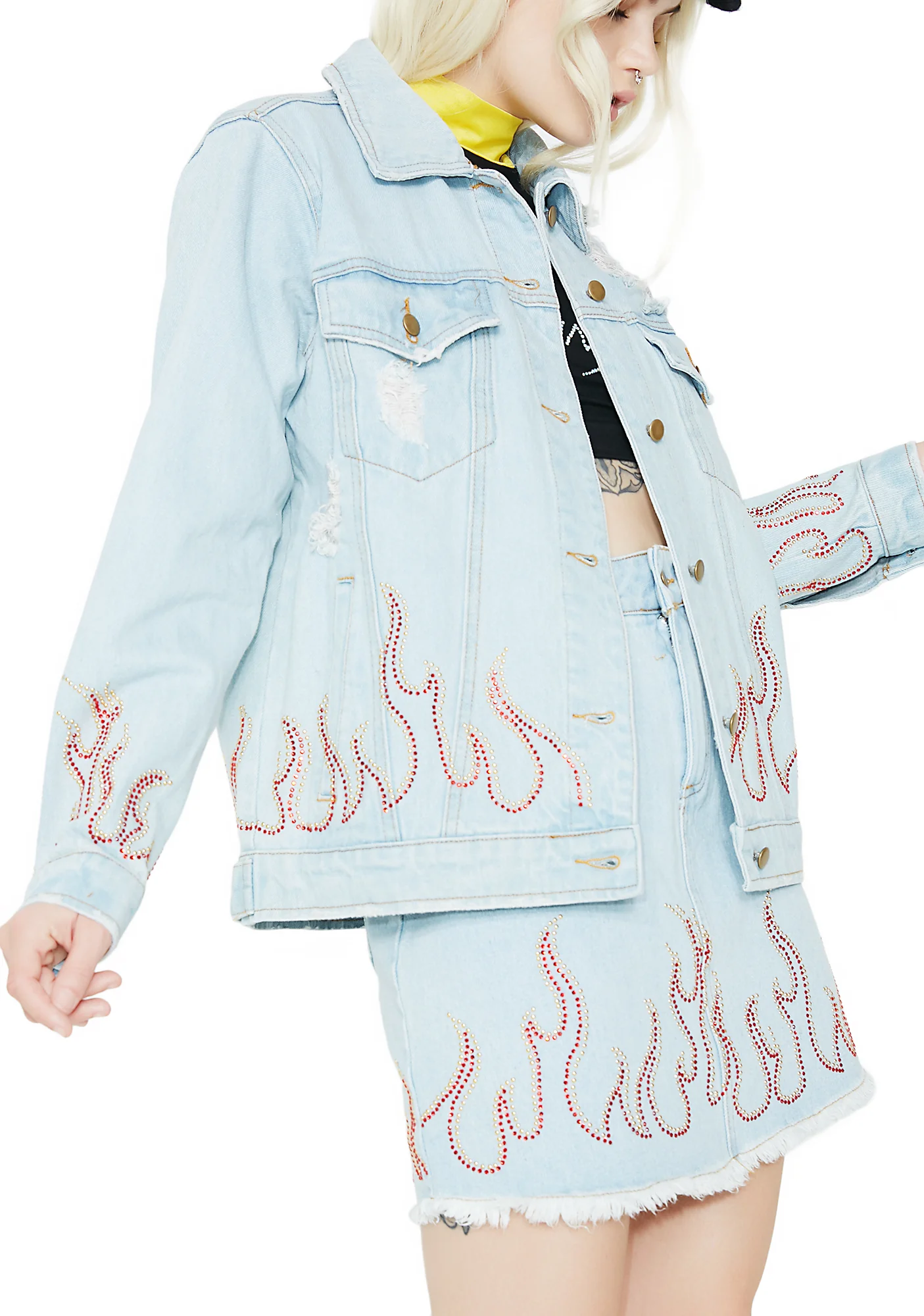 Wildfire Distressed Denim Jacket - Image 3