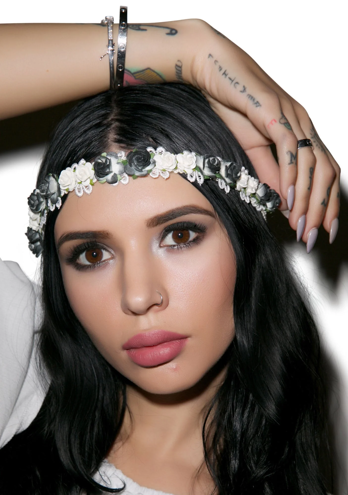 Wildwood Floral Headband - Black - Image 11