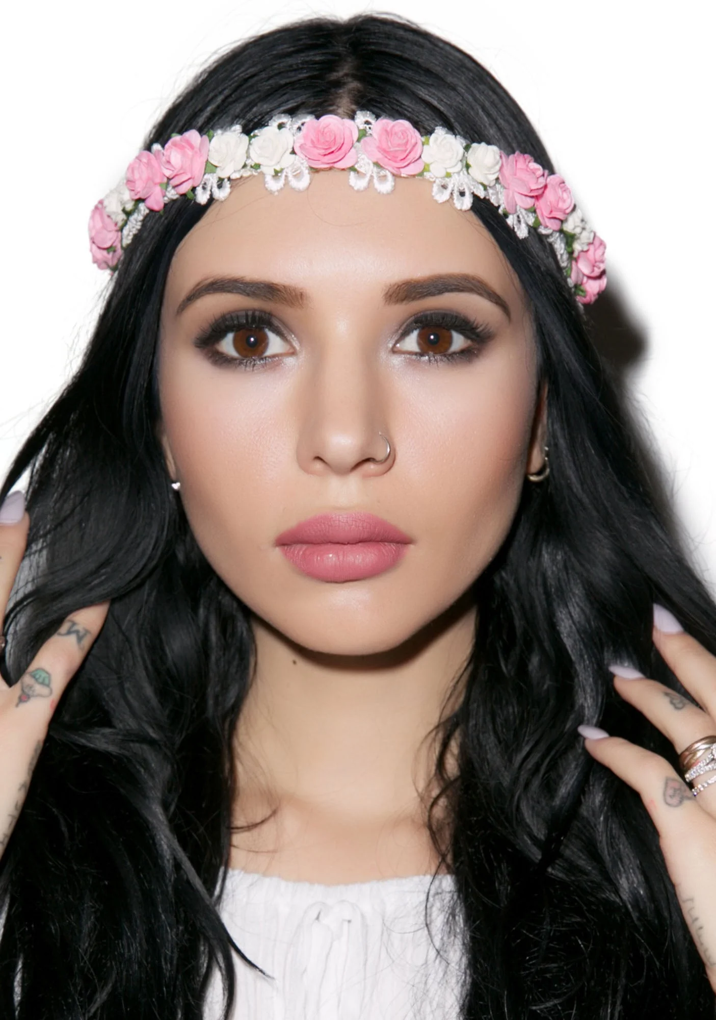 Wildwood Floral Headband - Black - Image 7