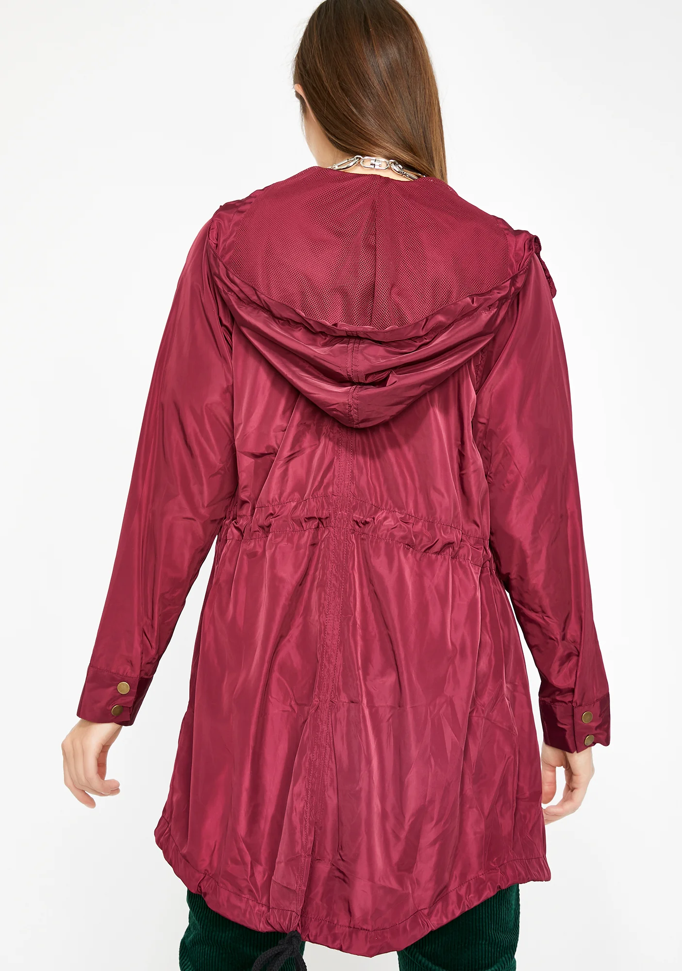 Wine Let's Runaway Anorak Jacket - Image 4