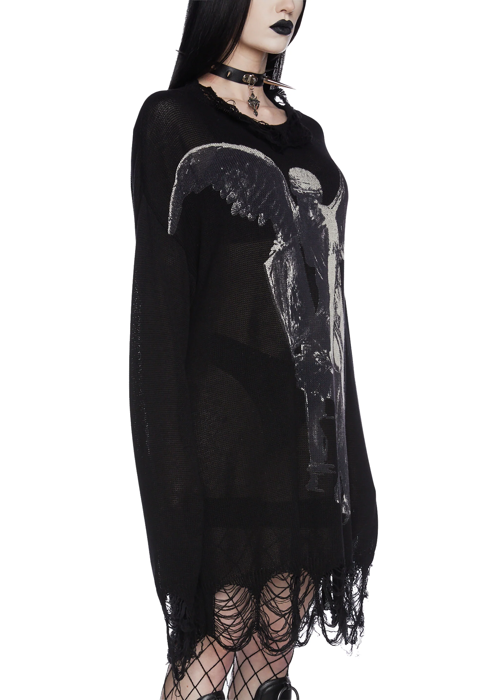 Winged Defeat Oversized Sweater - Image 5