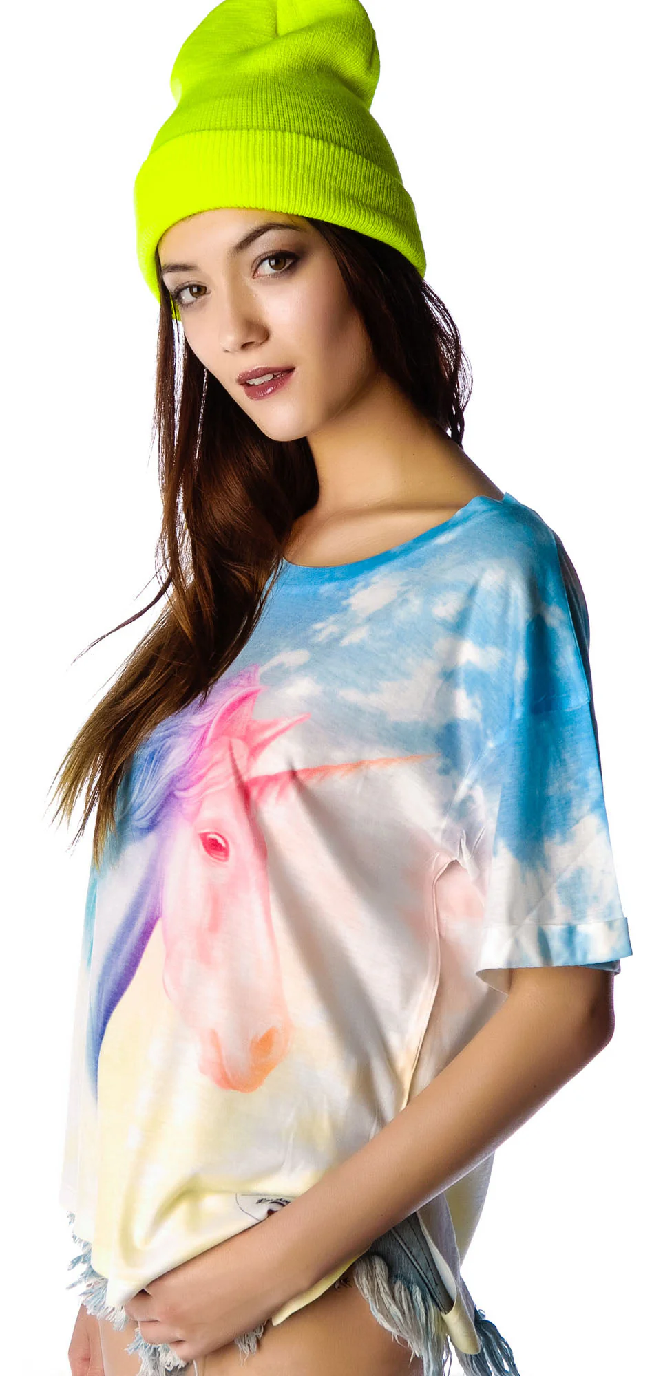 Wish Upon A Rainbow Unicorn Tee - Pink - Image 6