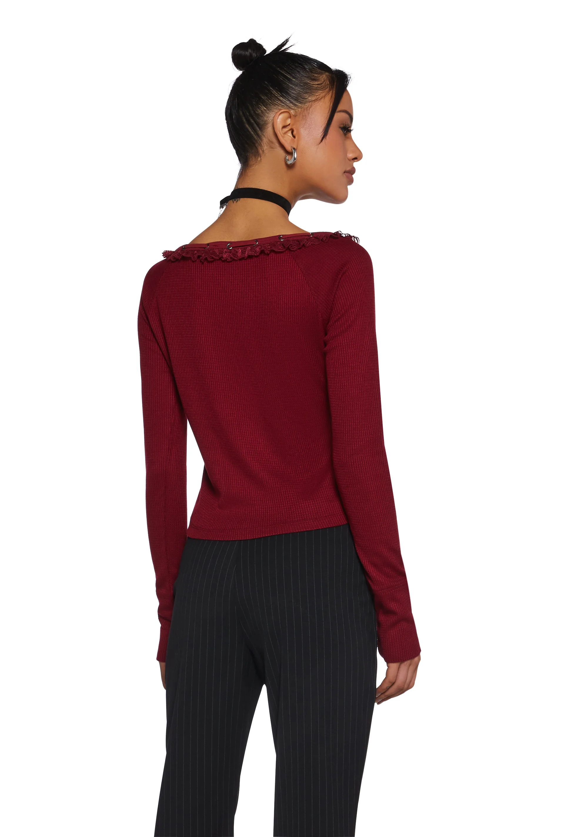 Wish You Would Thermal Long Sleeve Top - Image 4