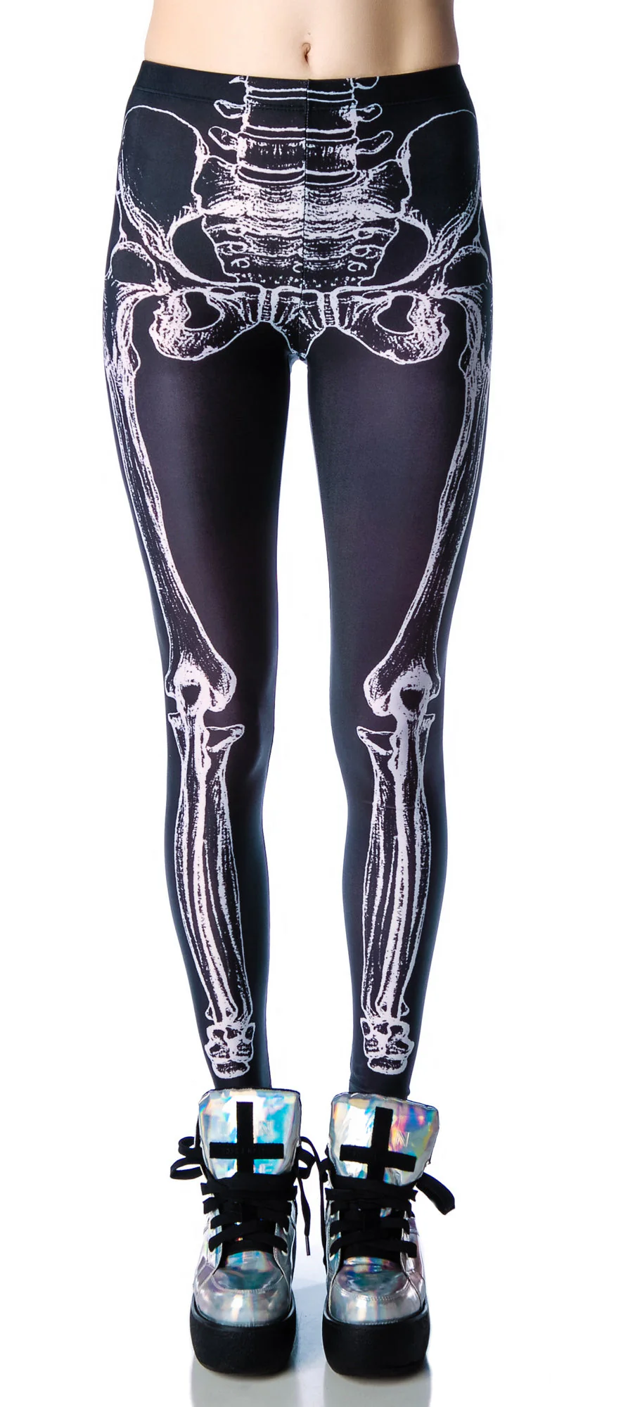 Wishbone Leggings - Light Blue - Image 7