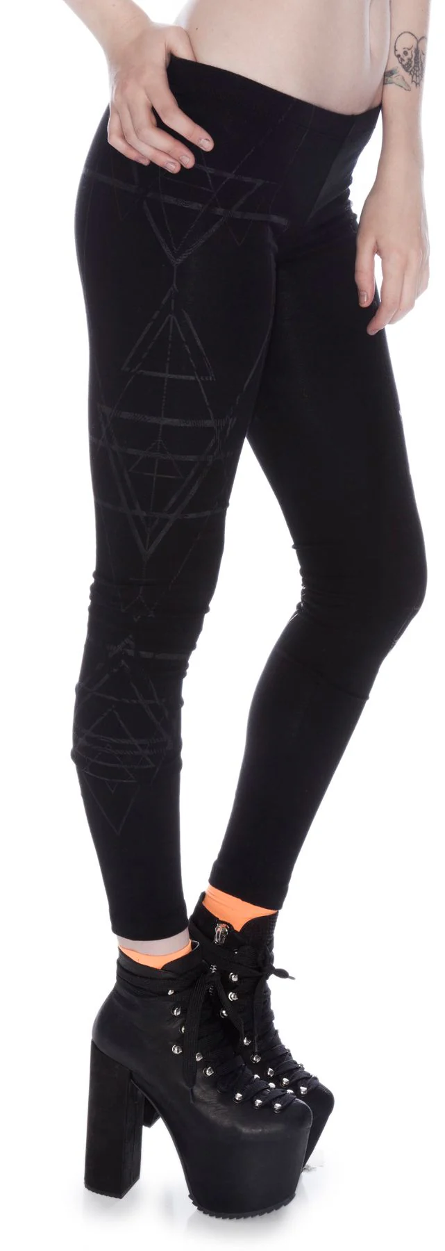 Witch House Screenprint Leggings - Image 3
