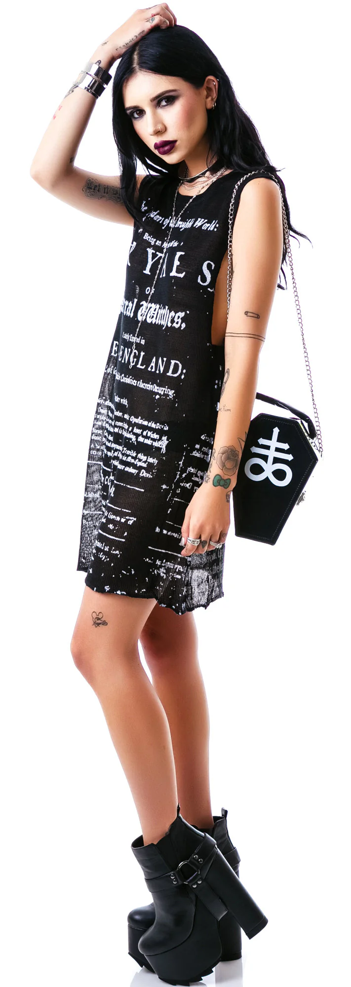 Witch Tryal Top - Black - Image 6