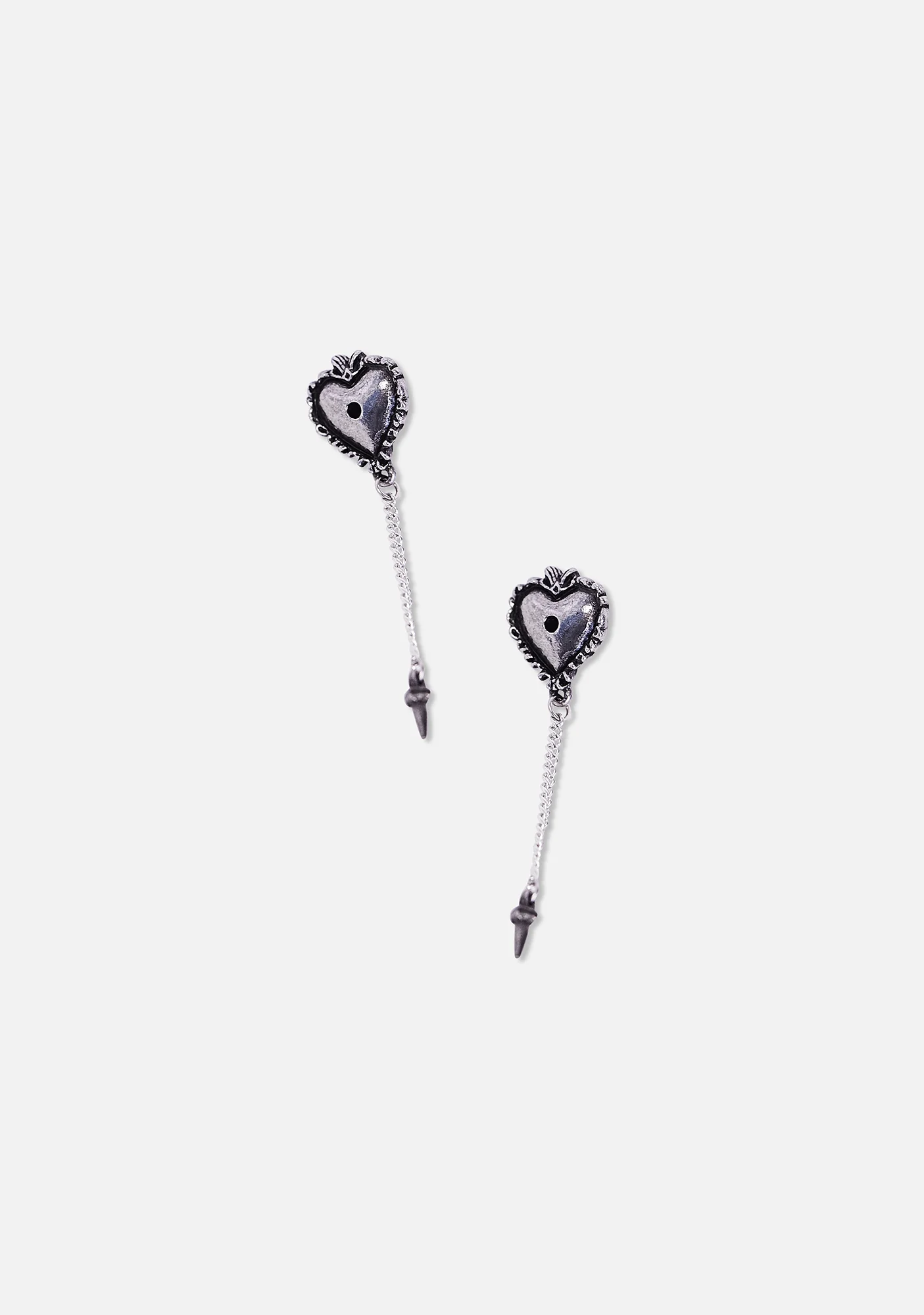 Witches Heart Drop Earrings - Image 2