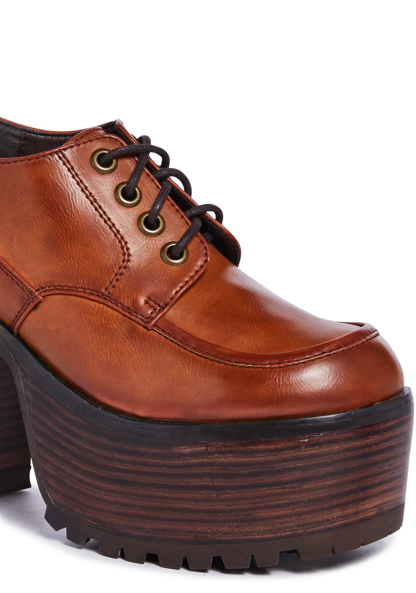 With The Tide Platform Oxfords - Brown - Image 2