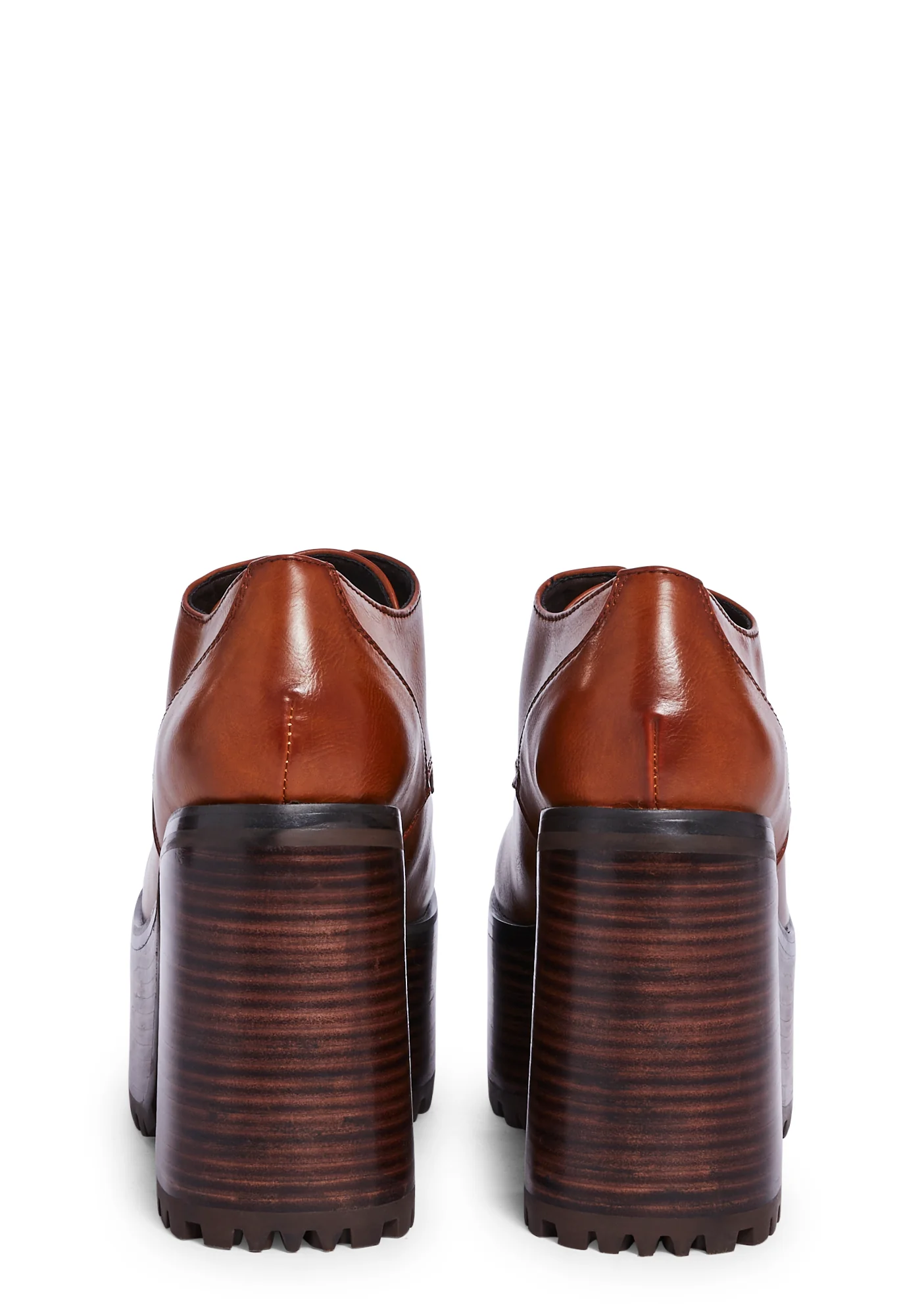 With The Tide Platform Oxfords - Brown - Image 3