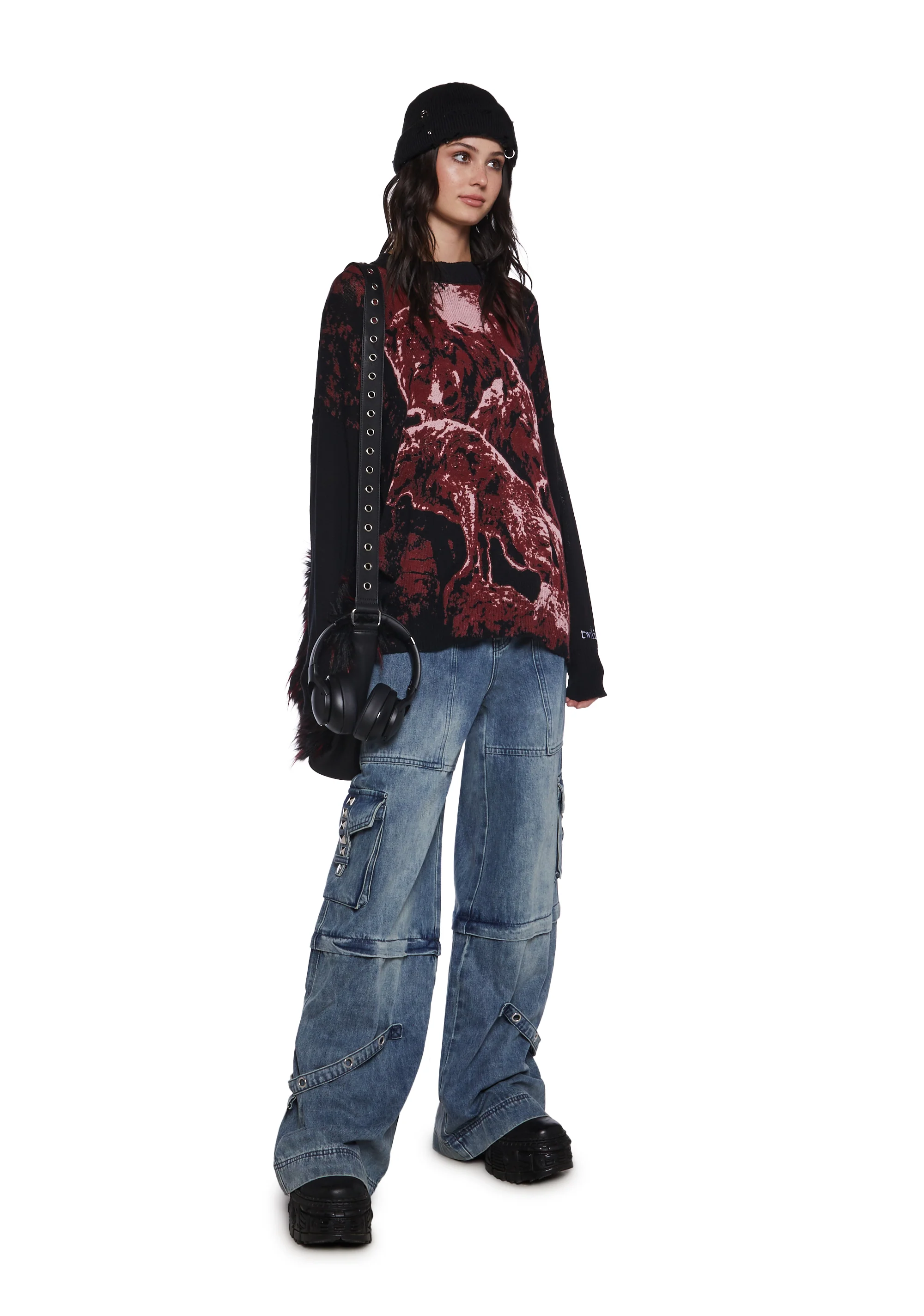 Wolf Pack Oversized Sweater - Image 2